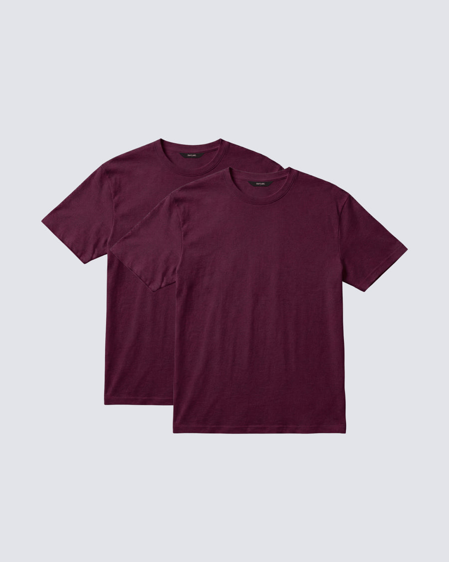 Burgundry Crew Neck T-Shirt