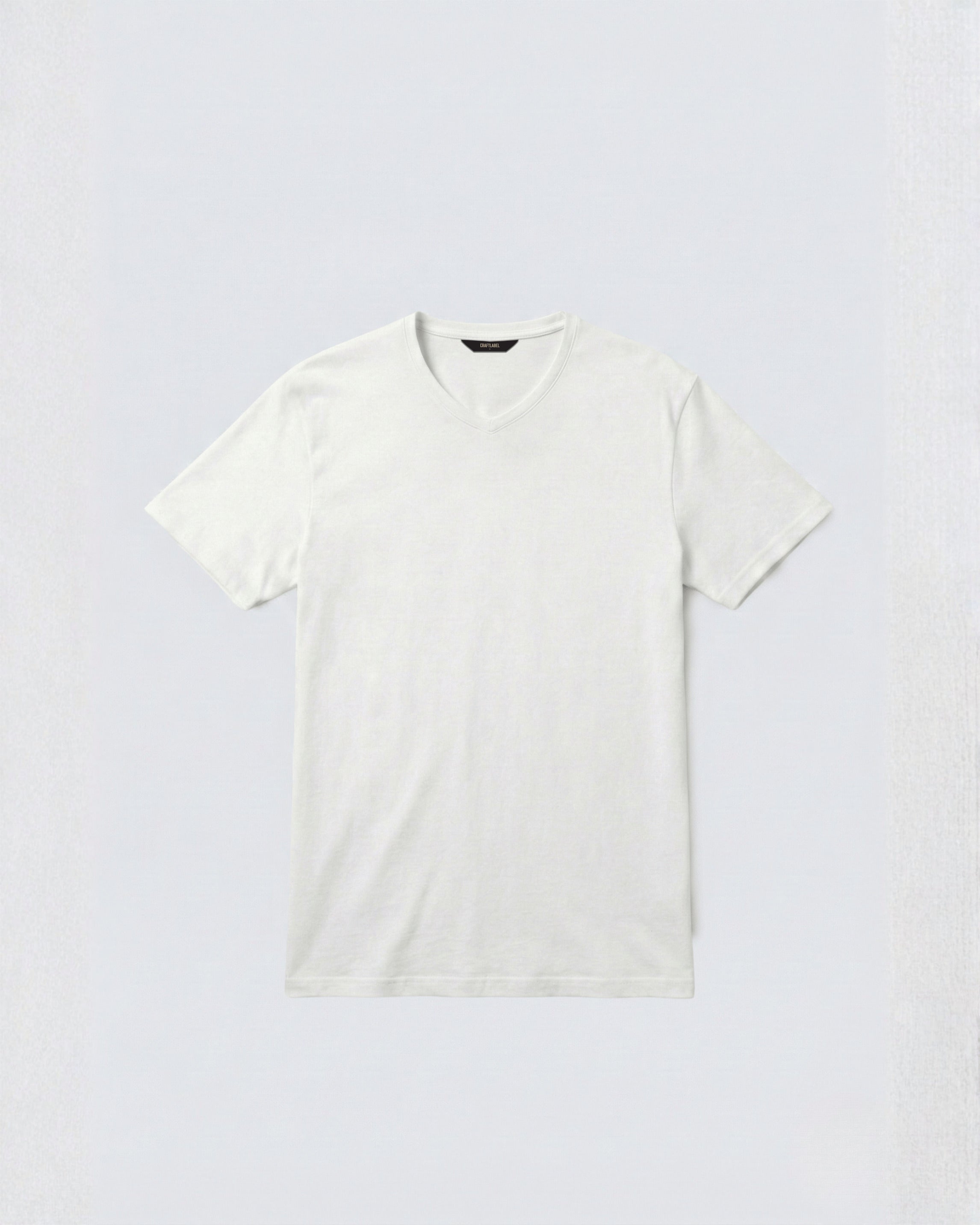 White V-Neck T-Shirt