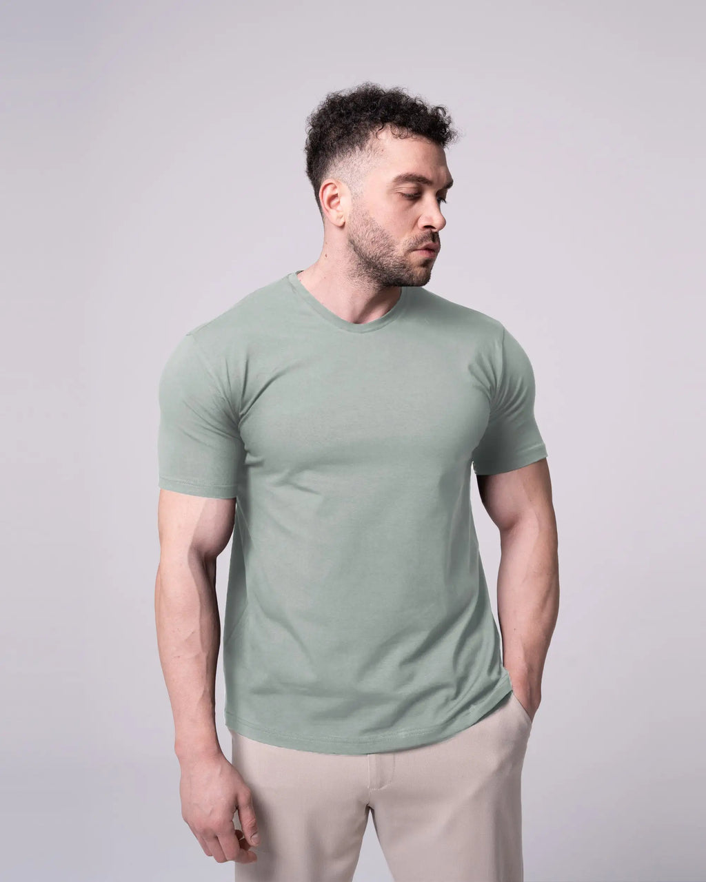 Mint Bisiklet Yaka Tişört Craftlabel