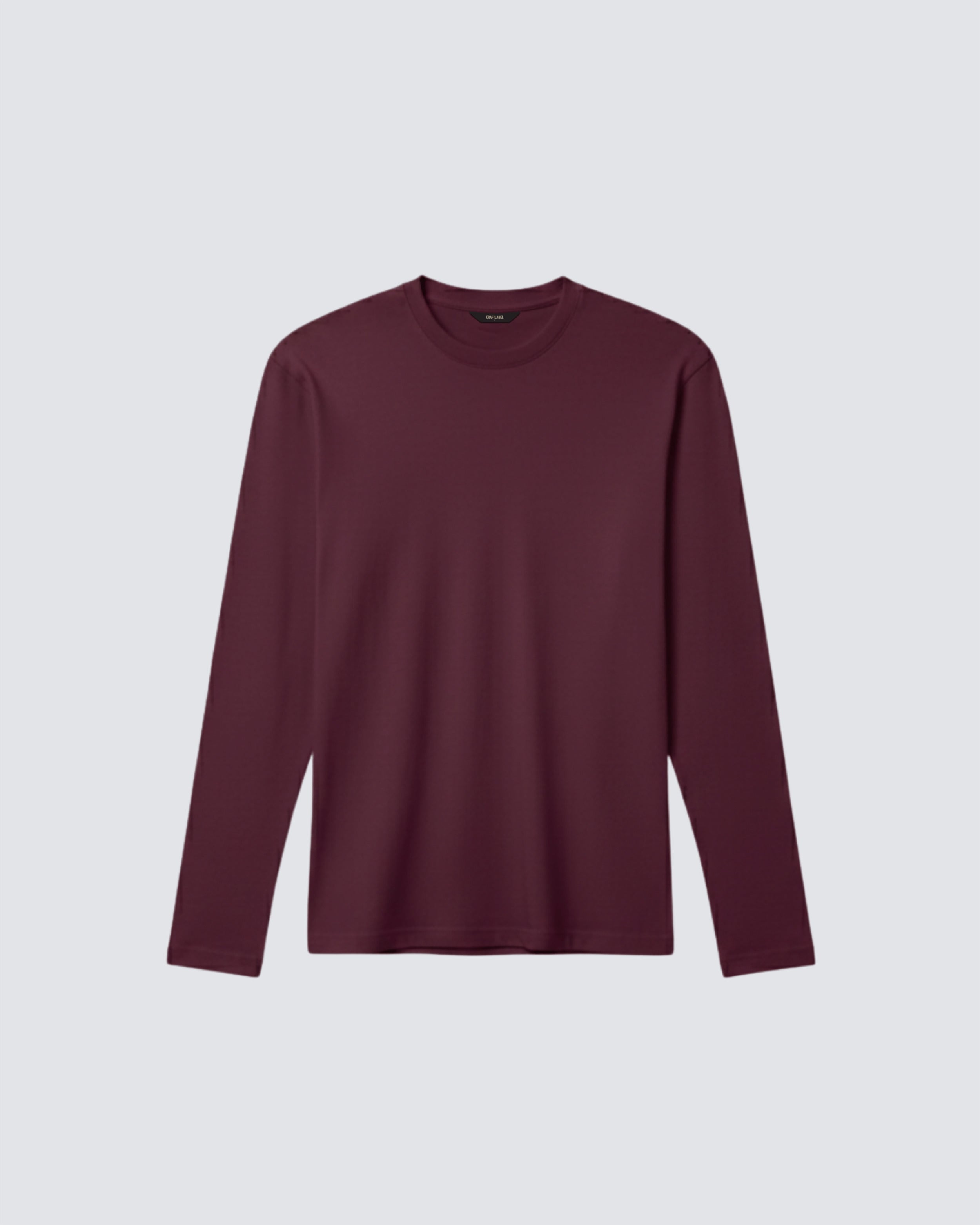 Burgundry Long-Sleeve T-Shirt