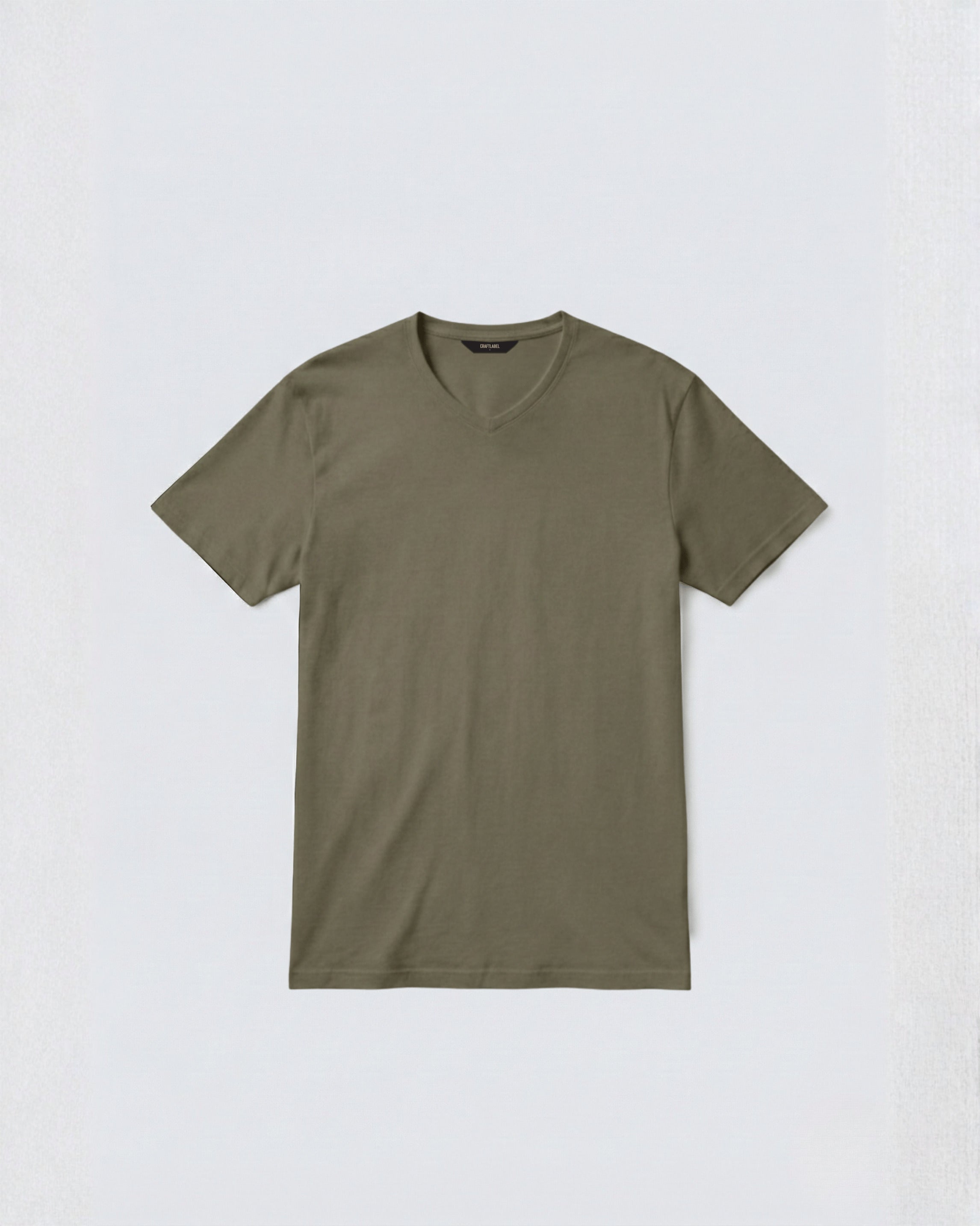 Olive V-Neck T-Shirt