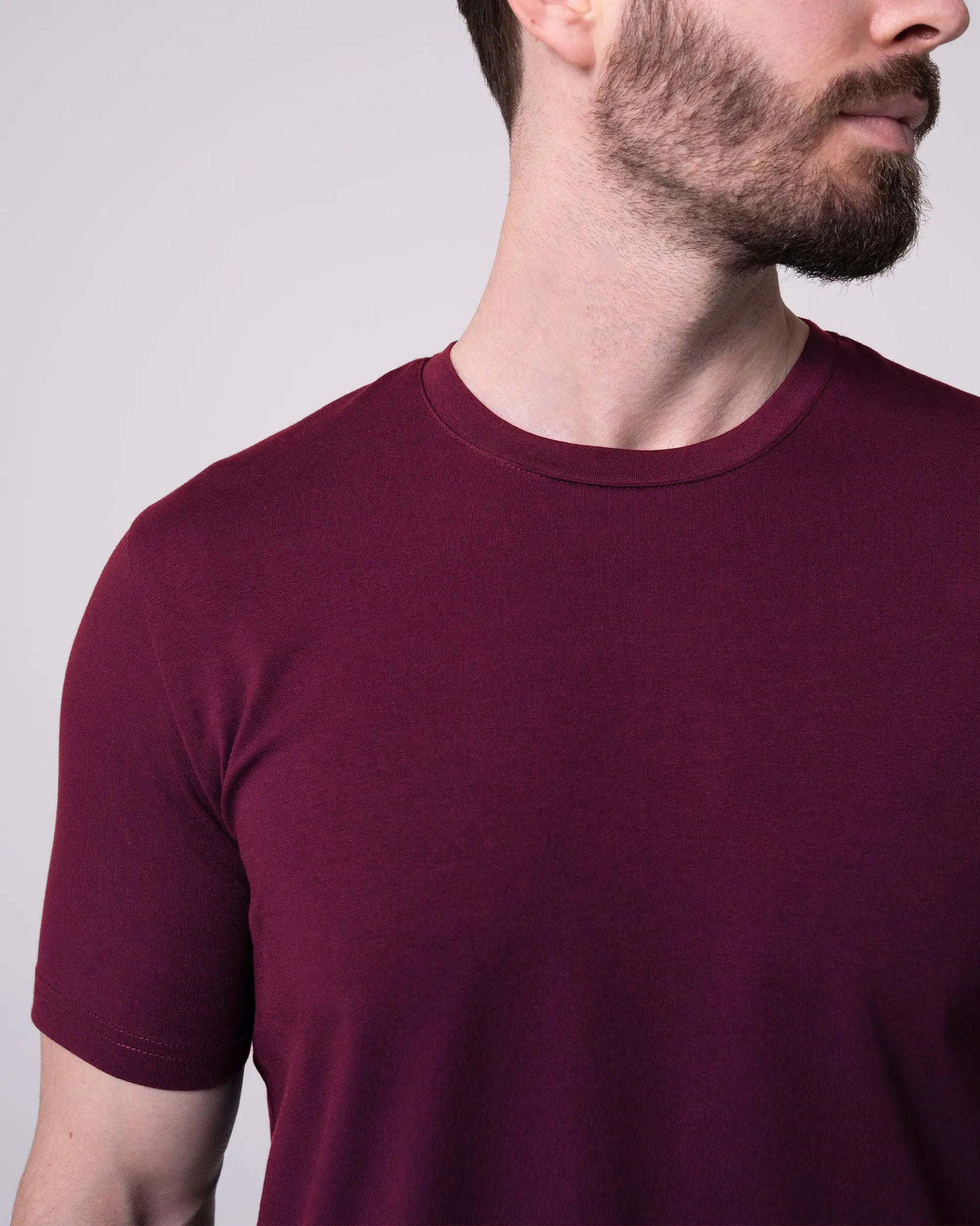 Bordo Bisiklet Yaka Tişört Craftlabel