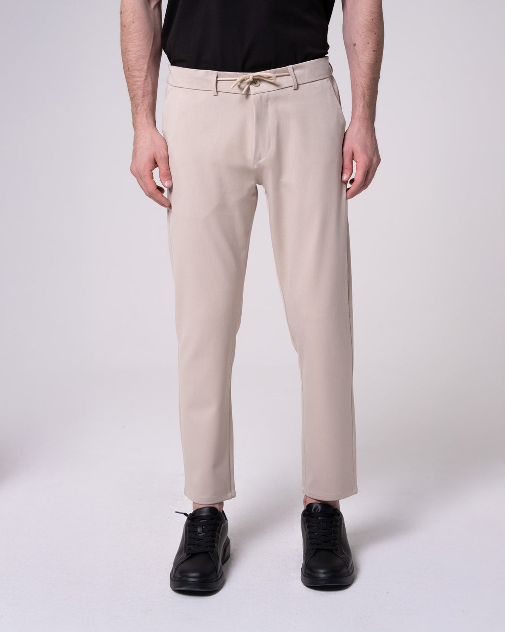 Beige Jogger Pants