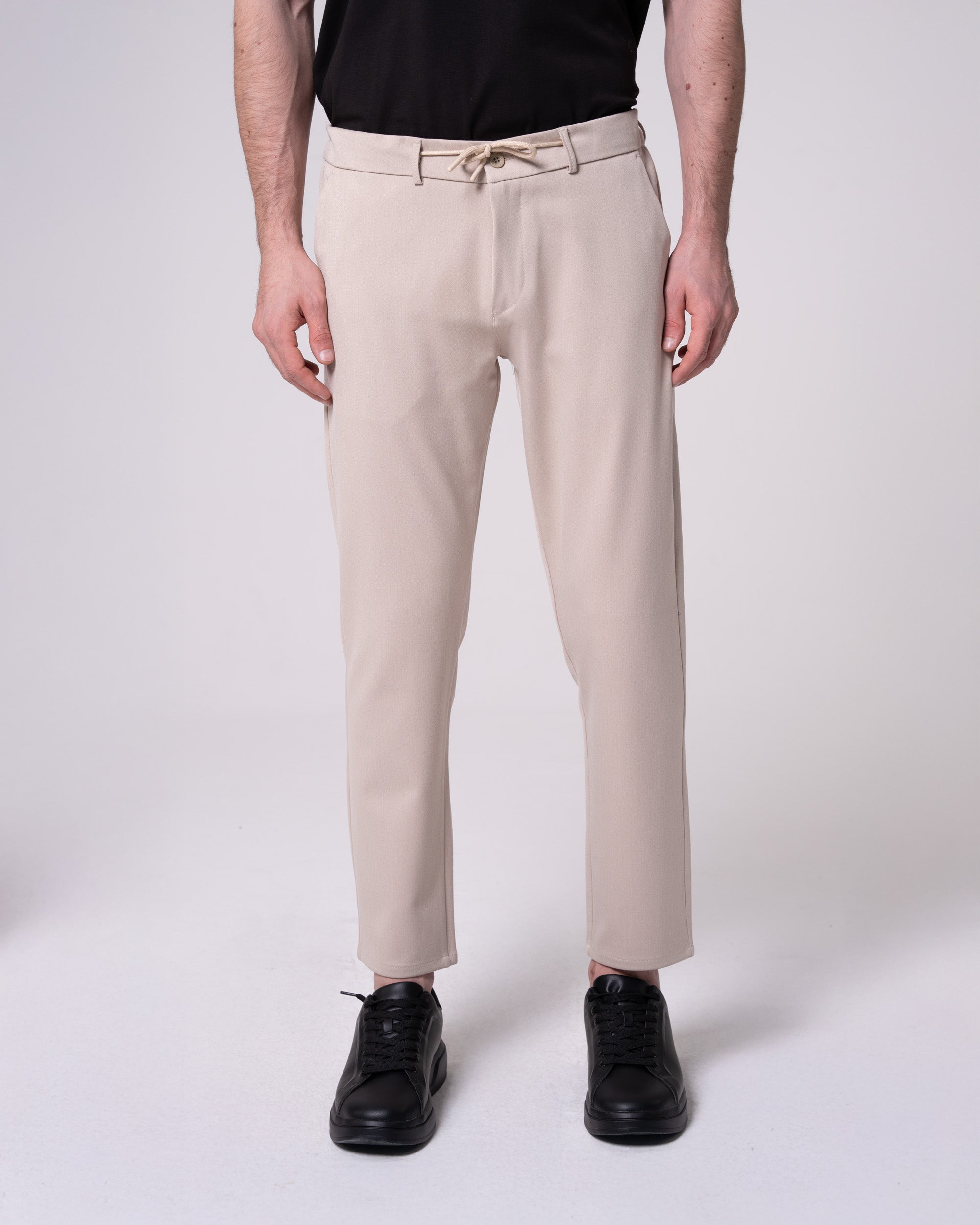 Beige Jogger Pants