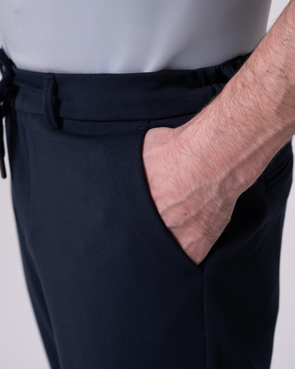 Navy Blue Jogger Pants