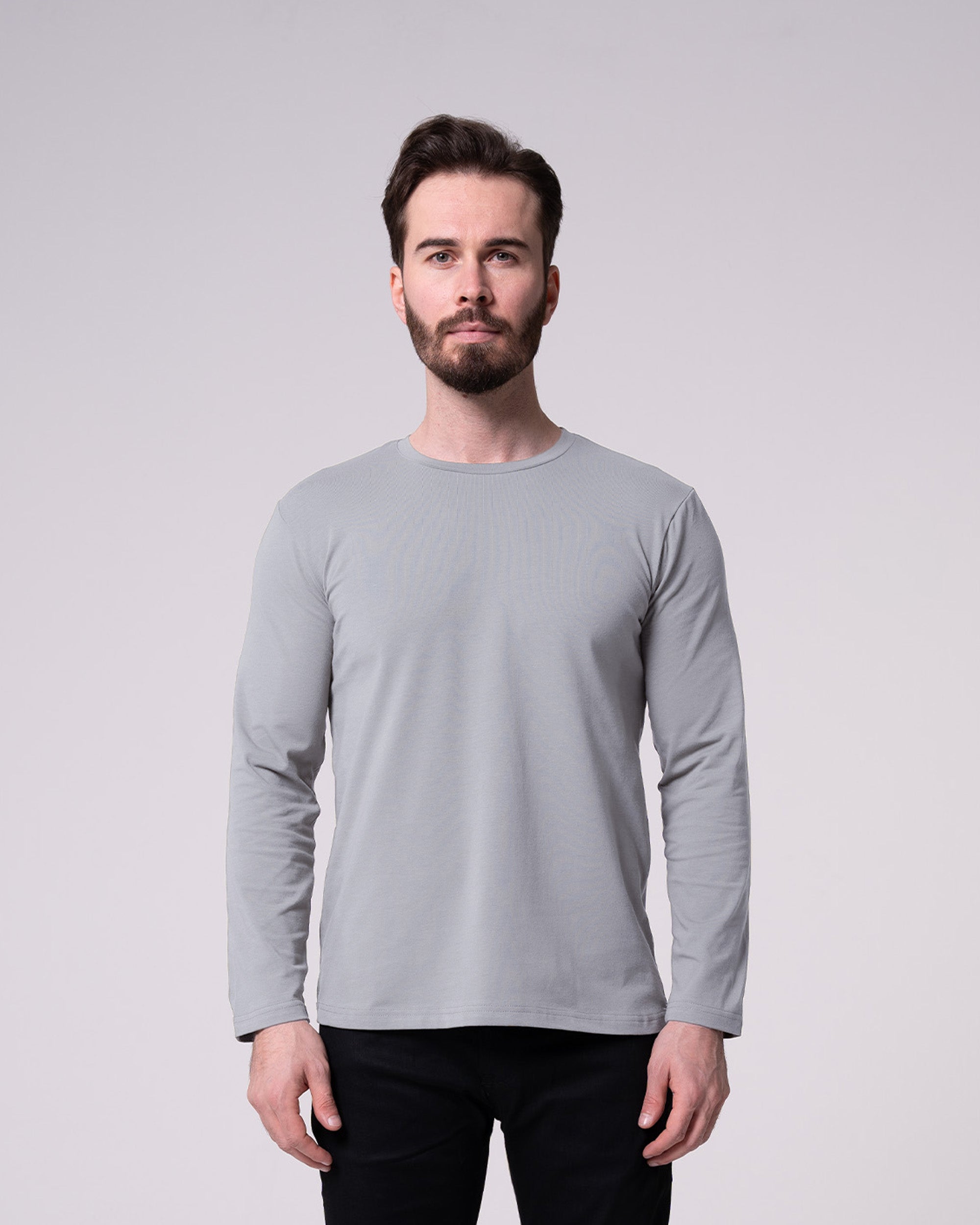 Gray Long-Sleeve T-Shirt