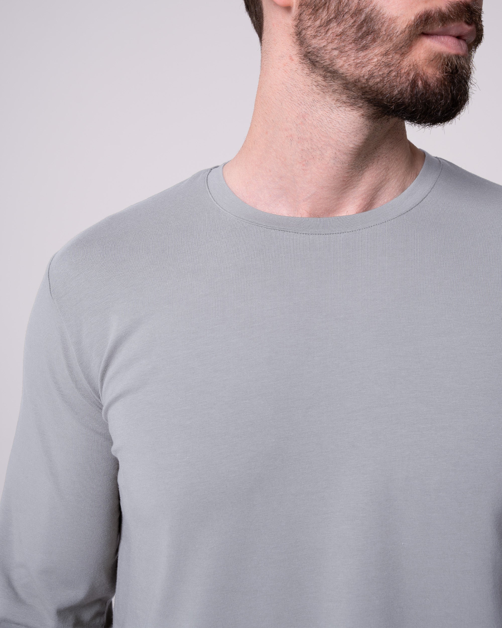 Gray Long-Sleeve T-Shirt