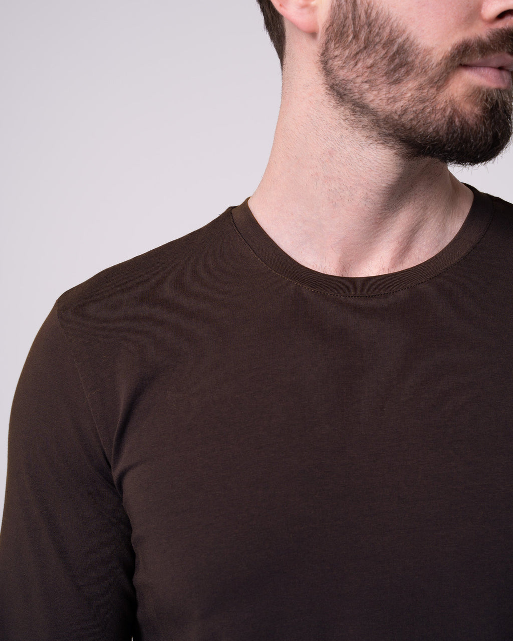 Brown Long-Sleeve T-Shirt
