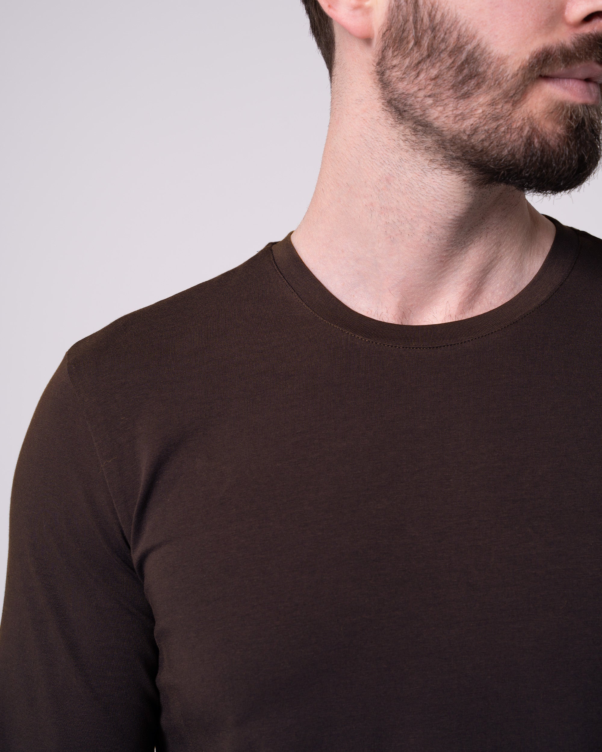 Brown Long-Sleeve T-Shirt