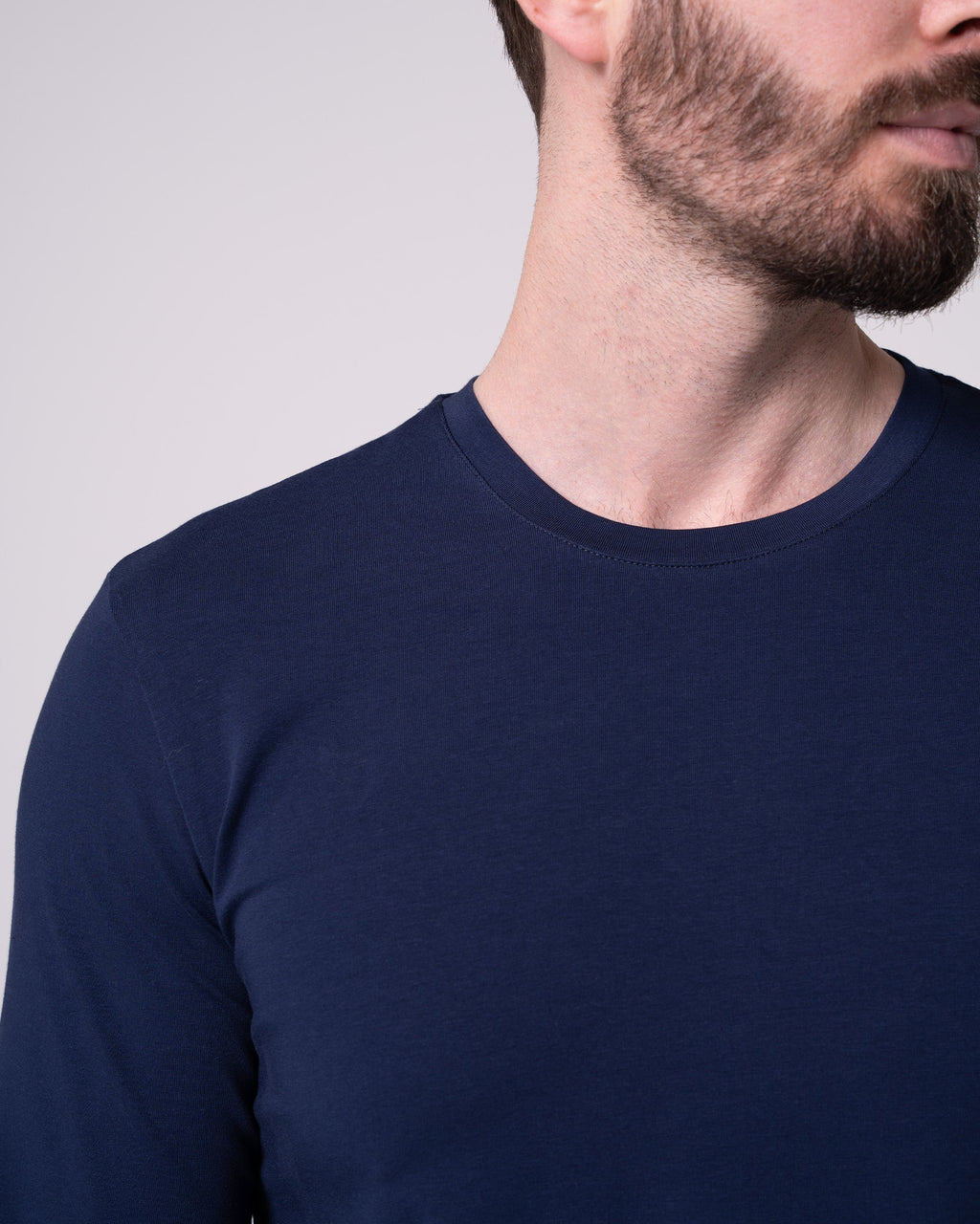 Navy Blue Long-Sleeve T-Shirt