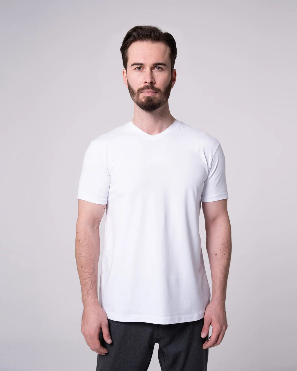 White V-Neck T-Shirt