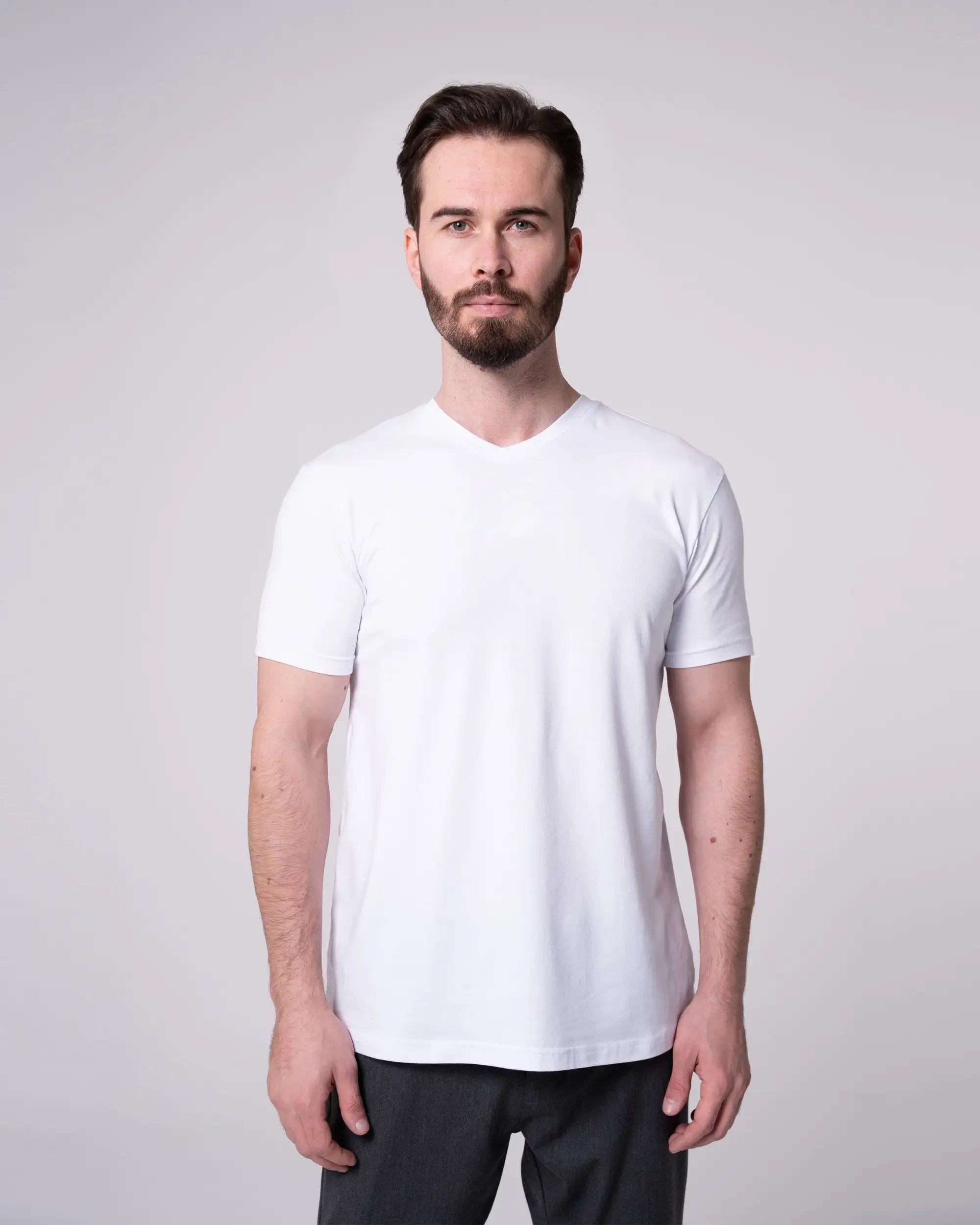 White V-Neck T-Shirt