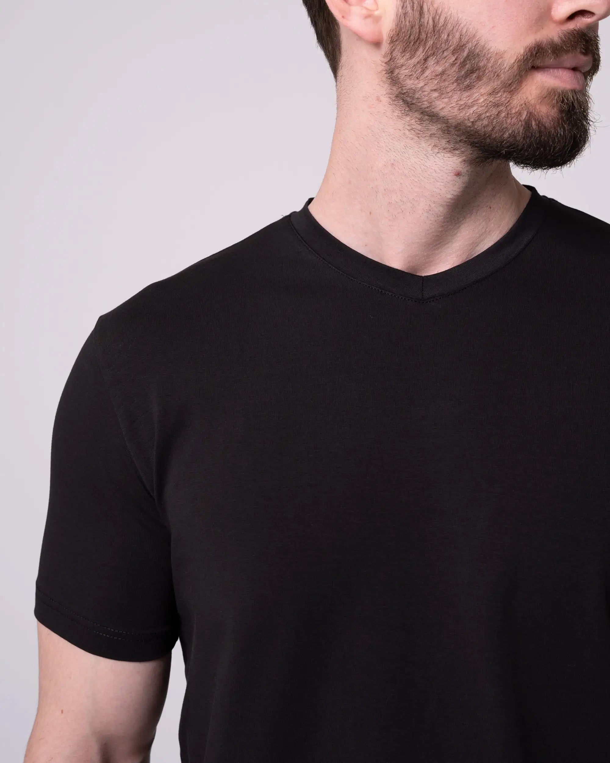 Black V-Neck T-Shirt