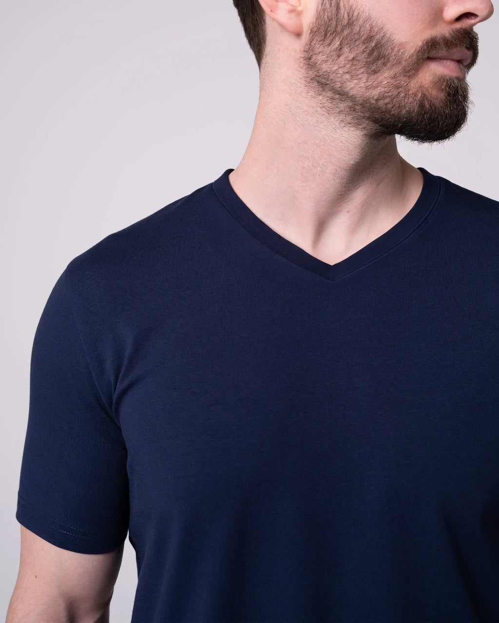 Navy Blue V-Neck T-Shirt