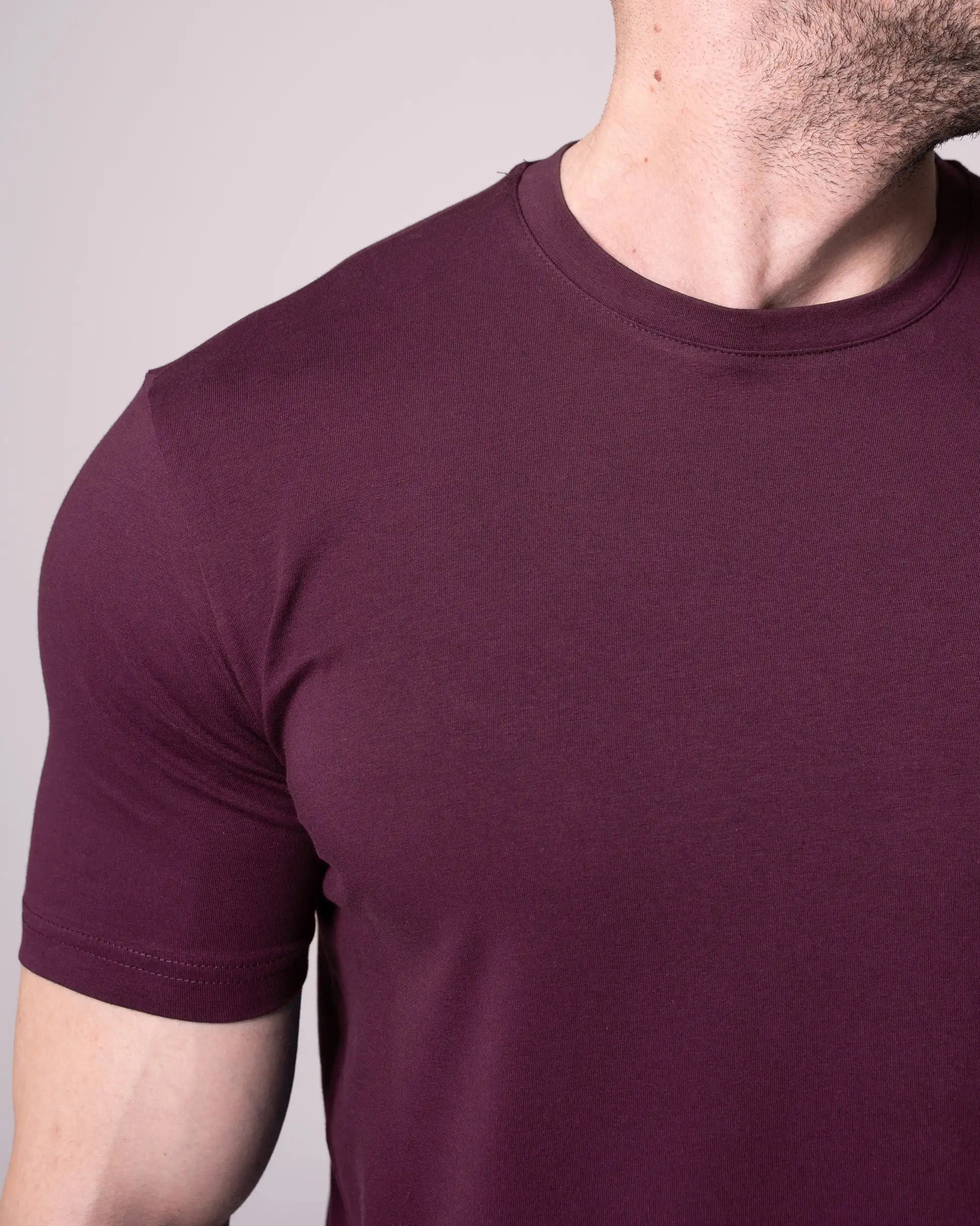 Bordo Bisiklet Yaka Tişört Craftlabel