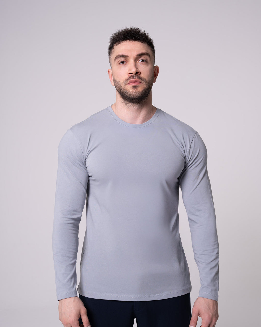 Gray Long-Sleeve T-Shirt