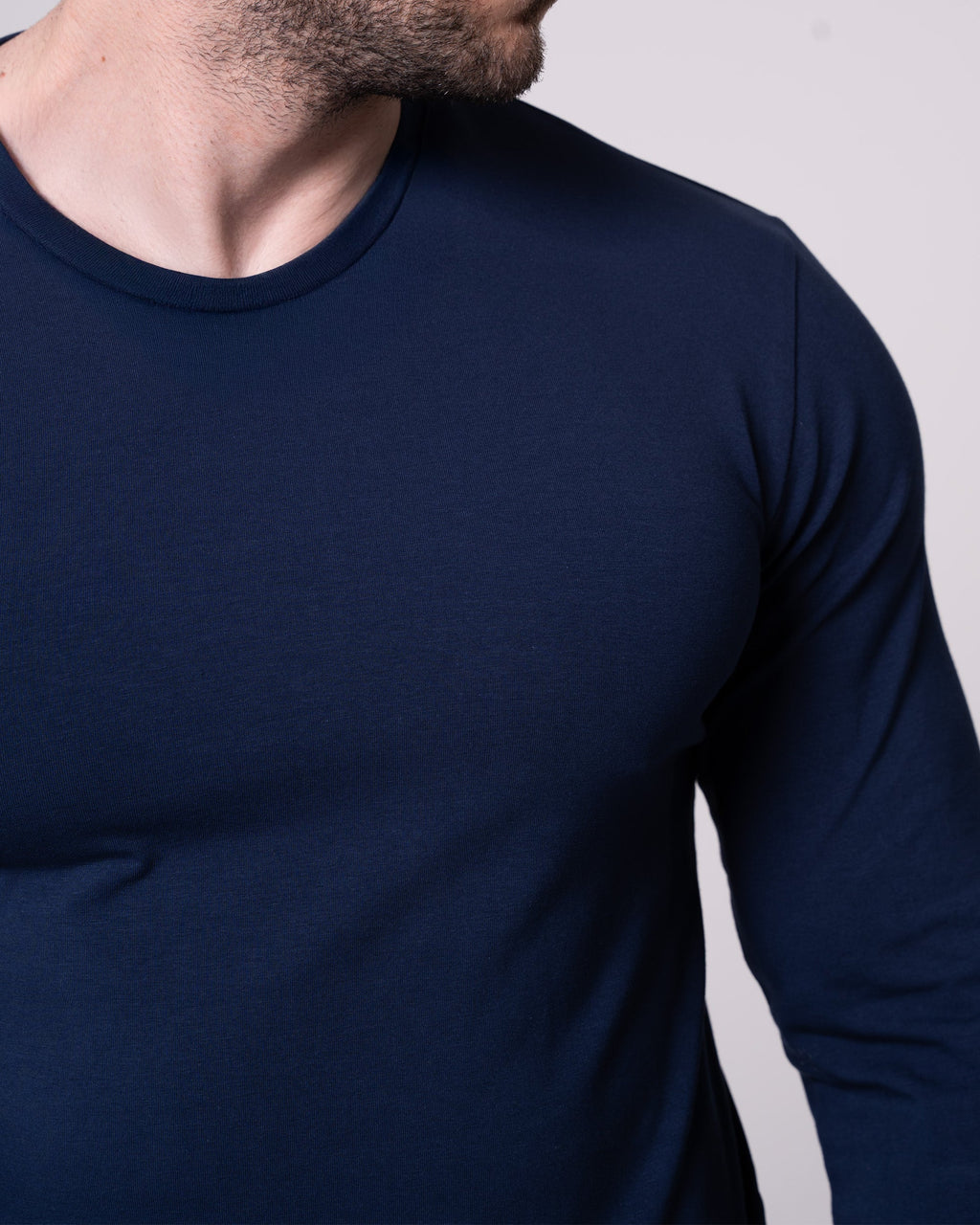 Navy Blue Long-Sleeve T-Shirt