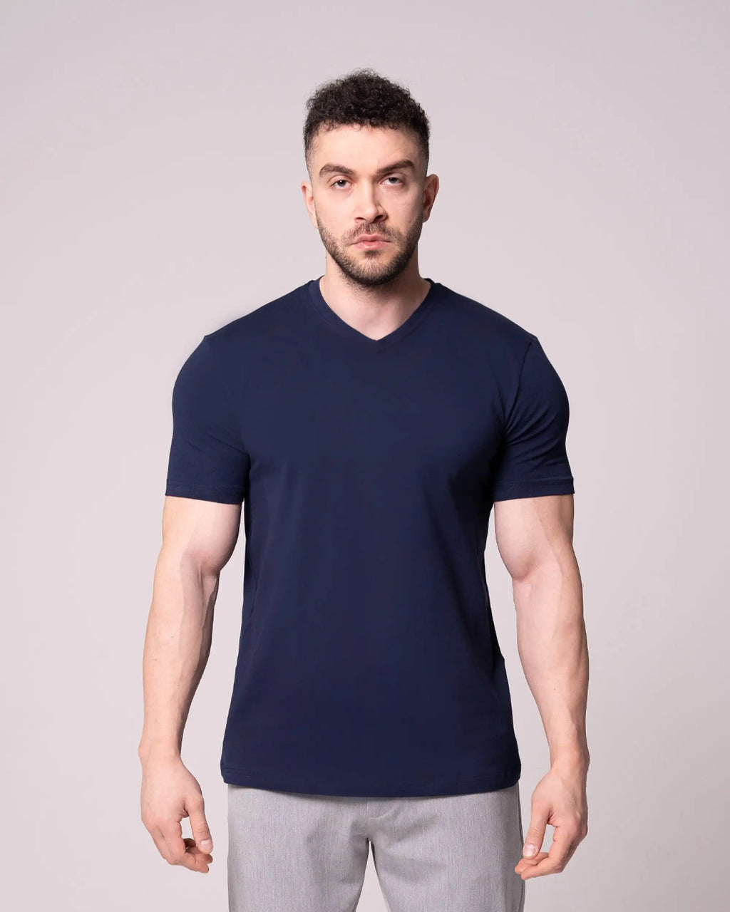 Navy Blue V-Neck T-Shirt