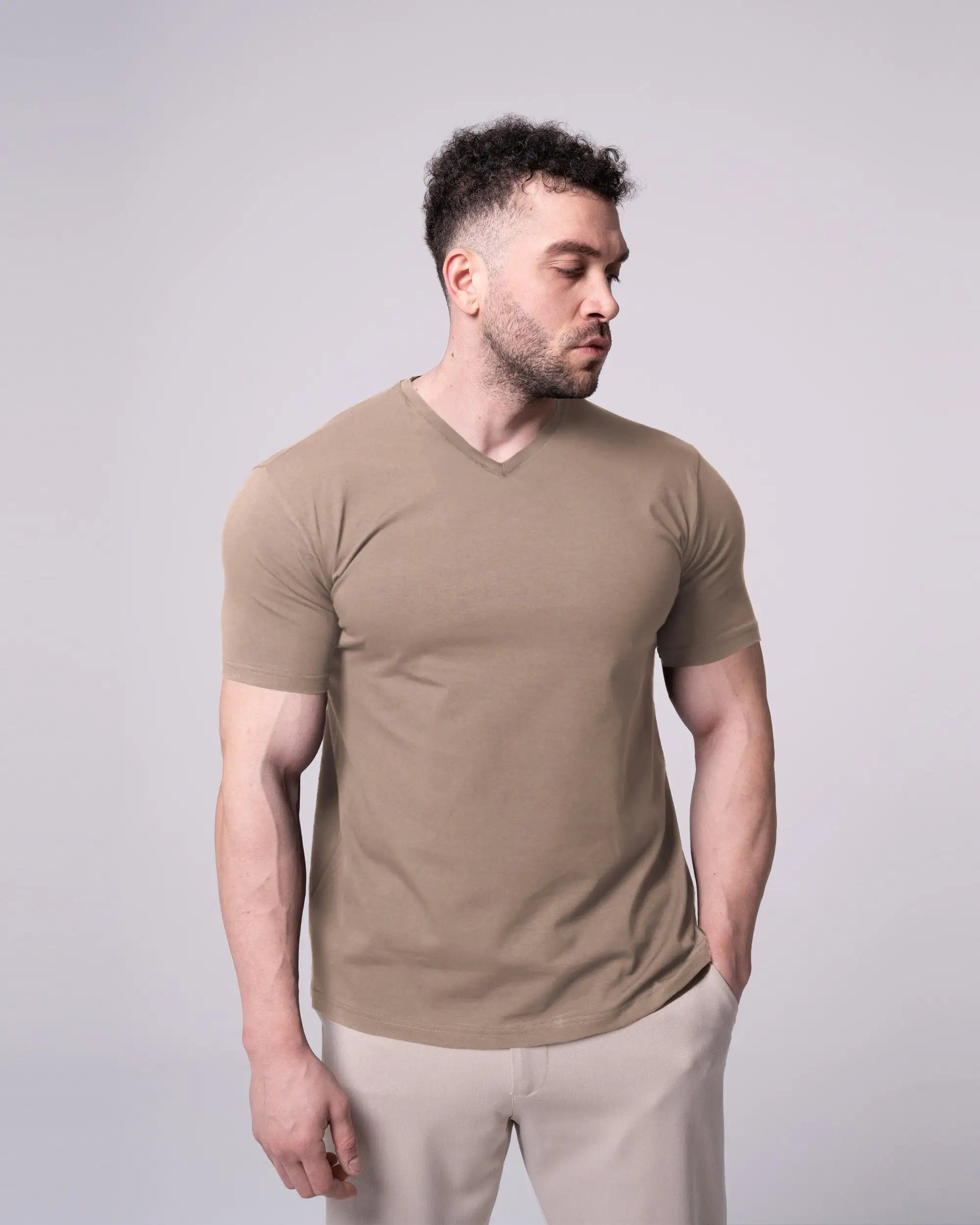 Stone V-Neck T-Shirt