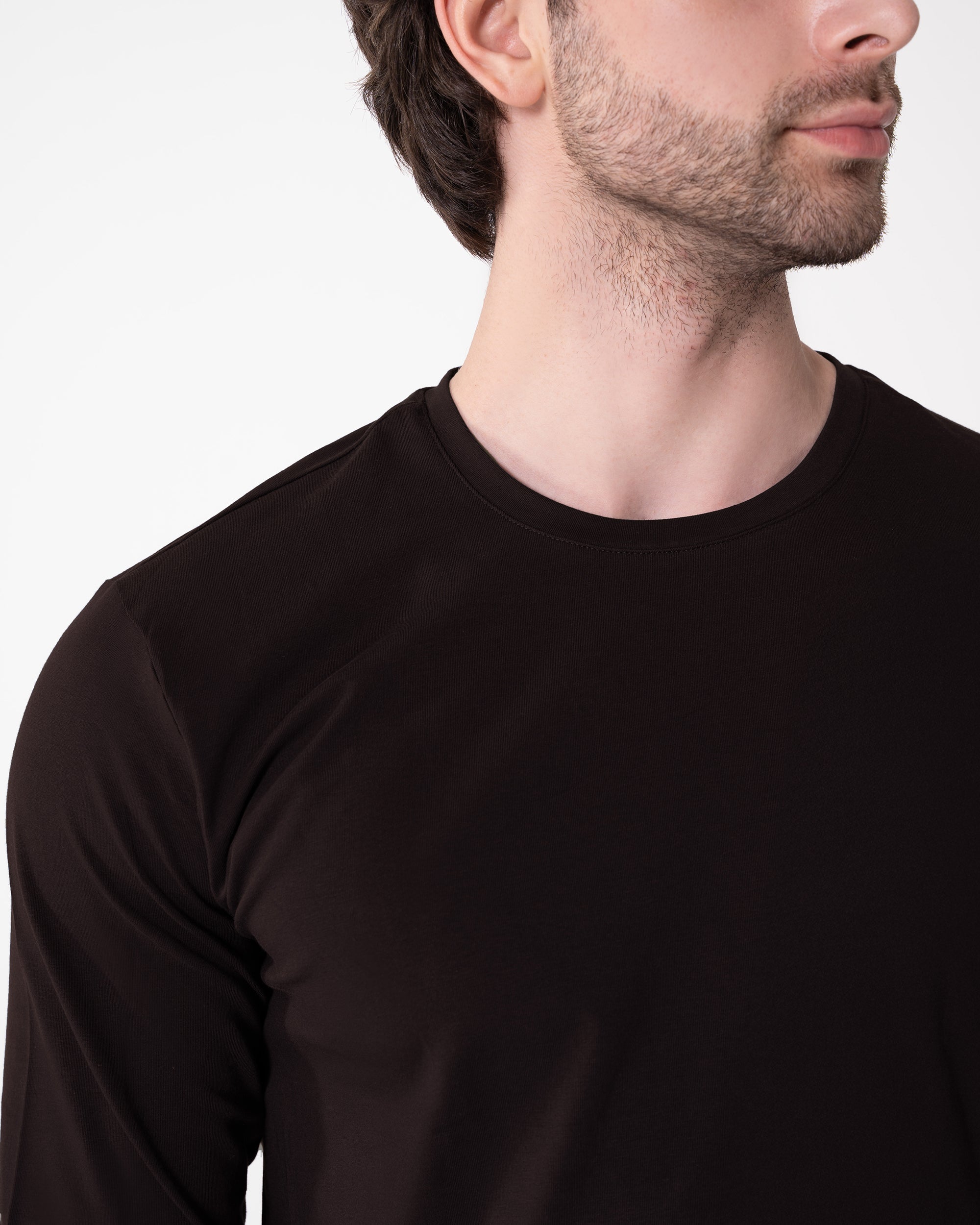 Brown Long-Sleeve T-Shirt