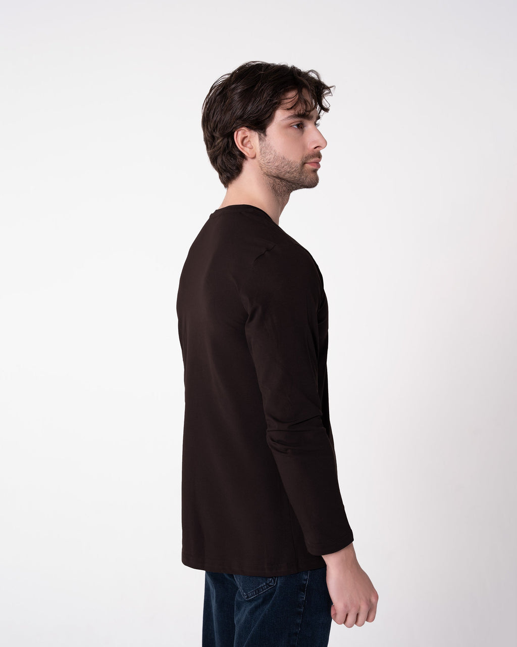 Brown Long-Sleeve T-Shirt