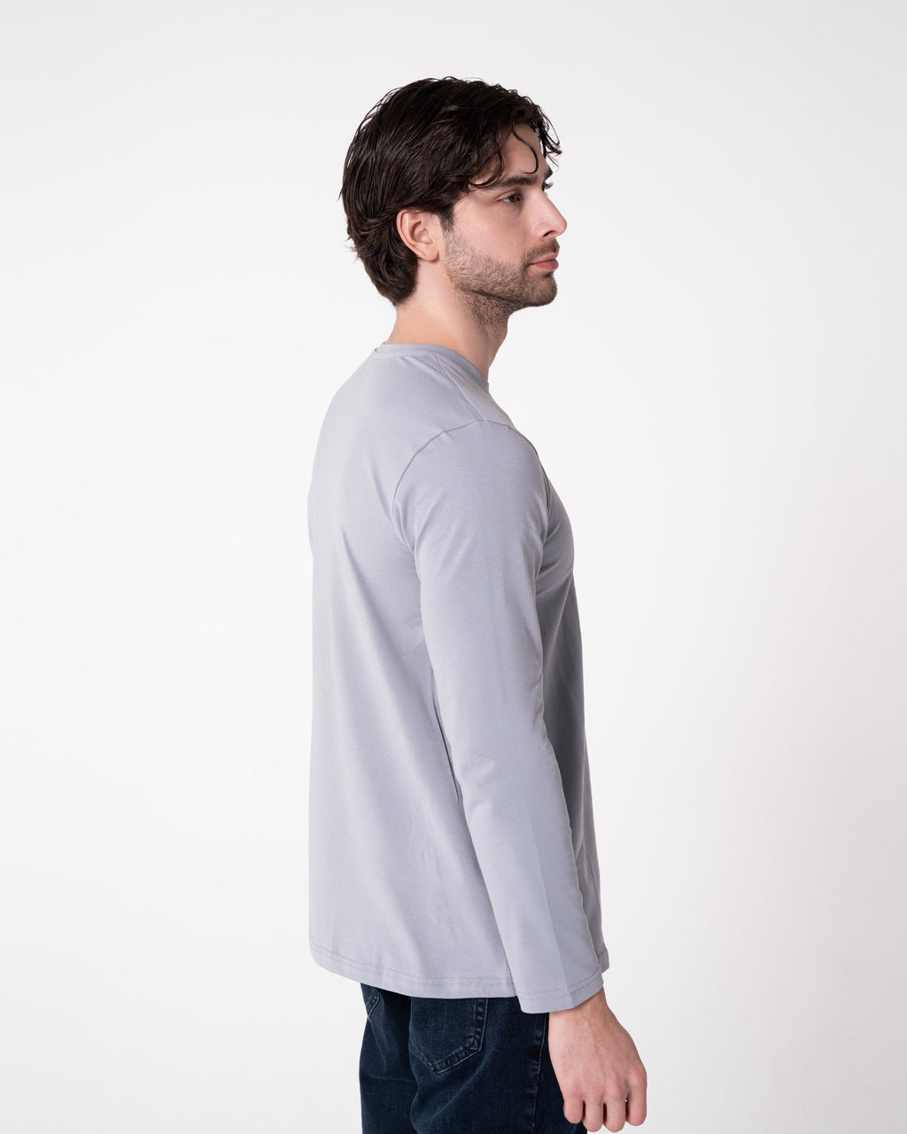 Gray Long-Sleeve T-Shirt