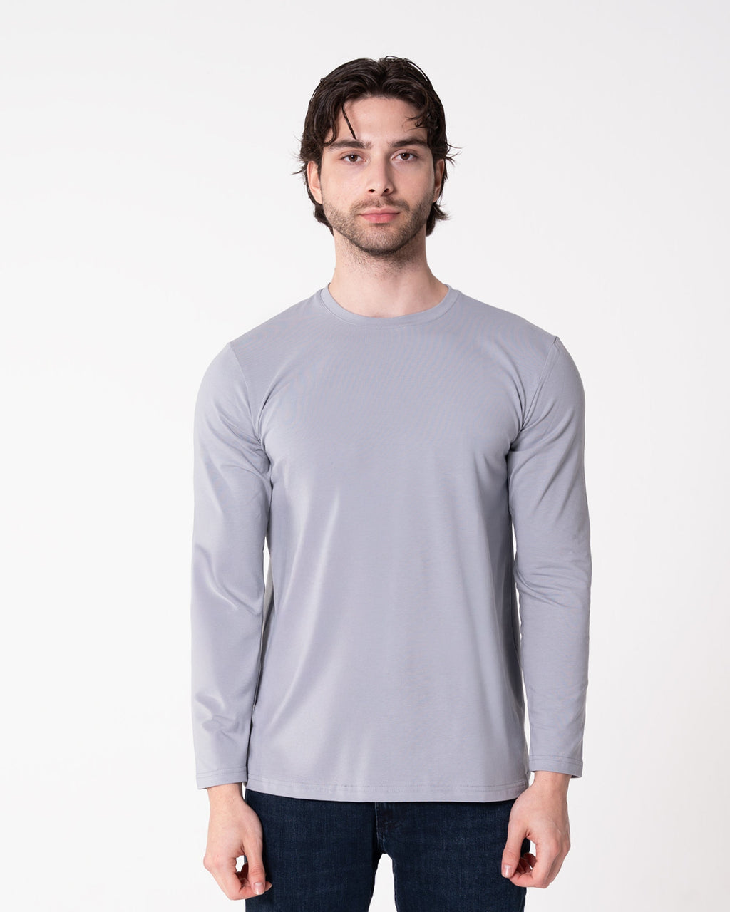 Gray Long-Sleeve T-Shirt