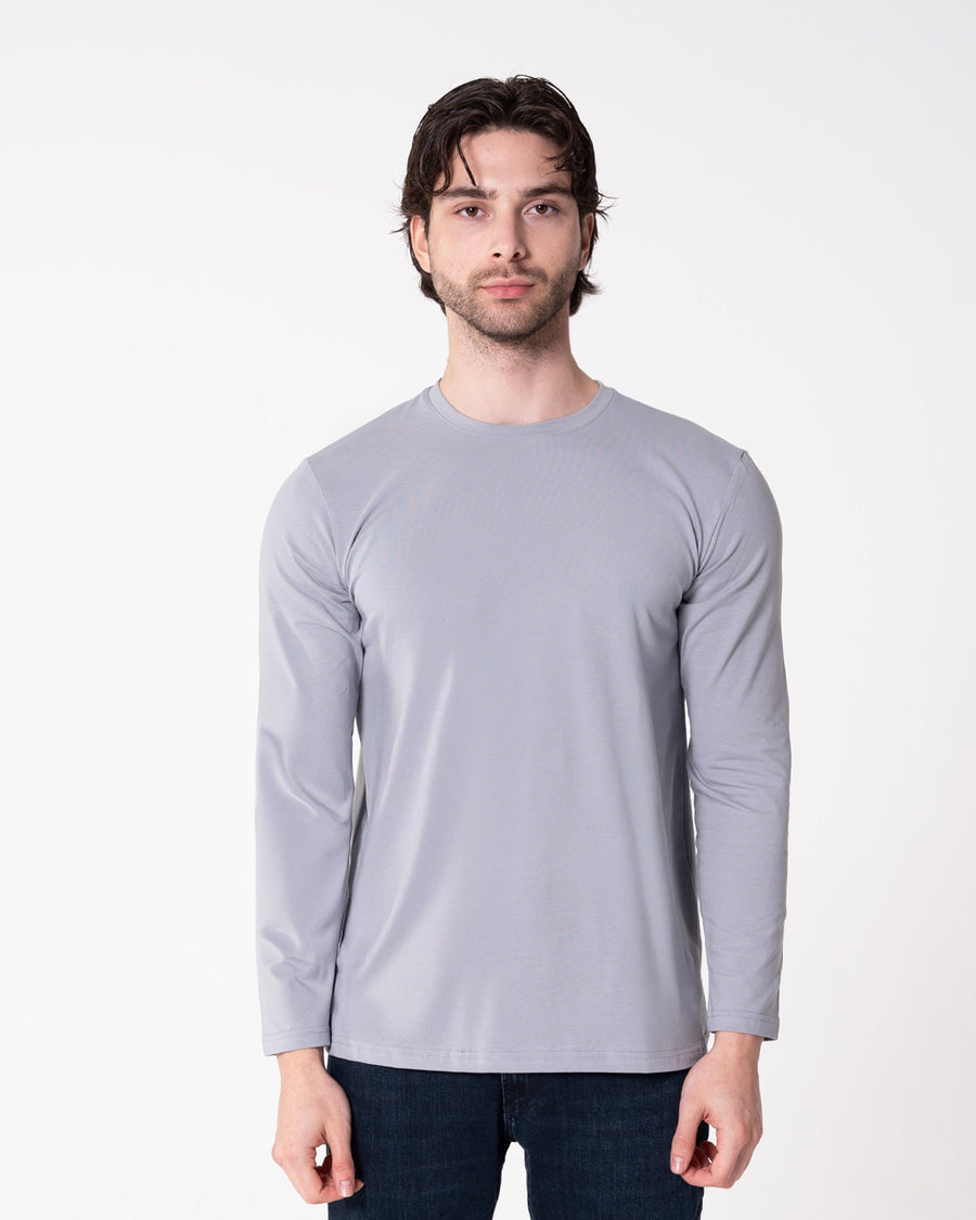 Gray Long-Sleeve T-Shirt