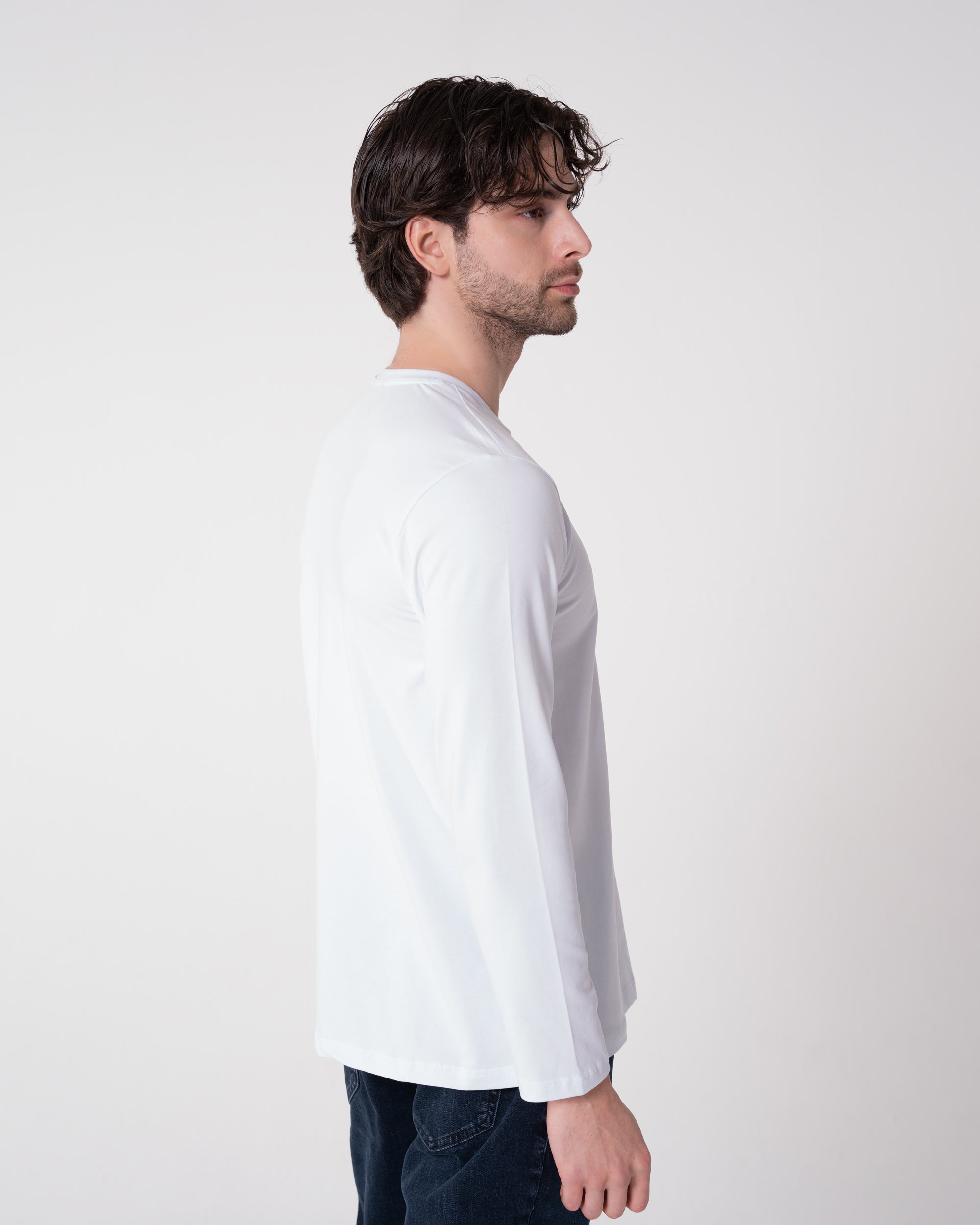 White Long-Sleeve T-Shirt
