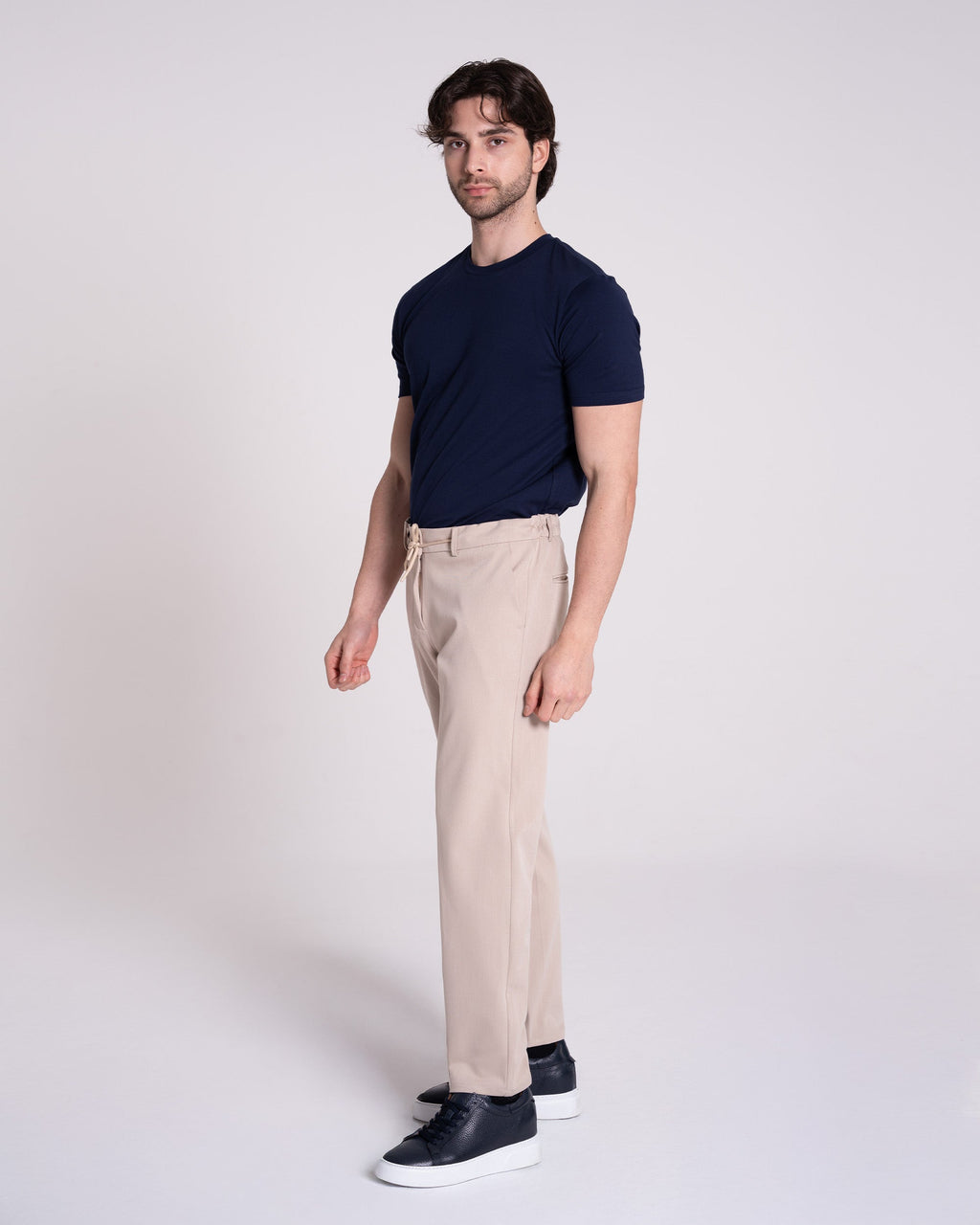Beige Jogger Pants