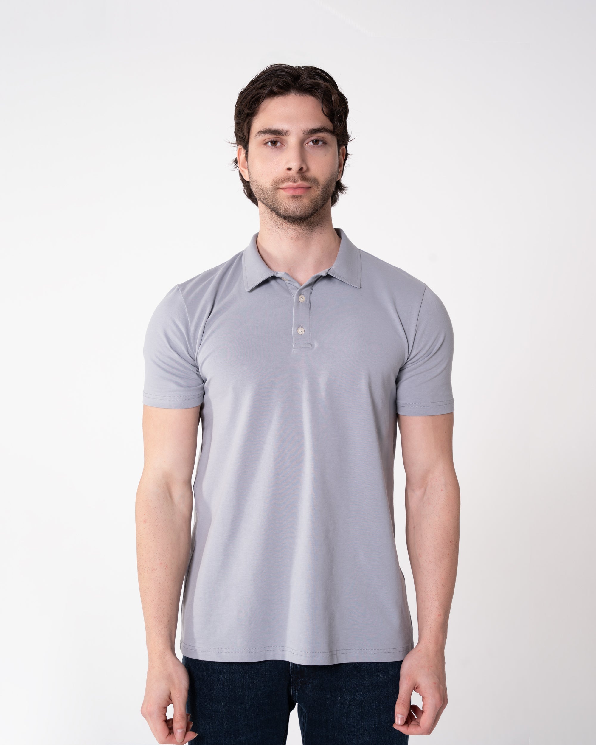 Gray Classic Polo