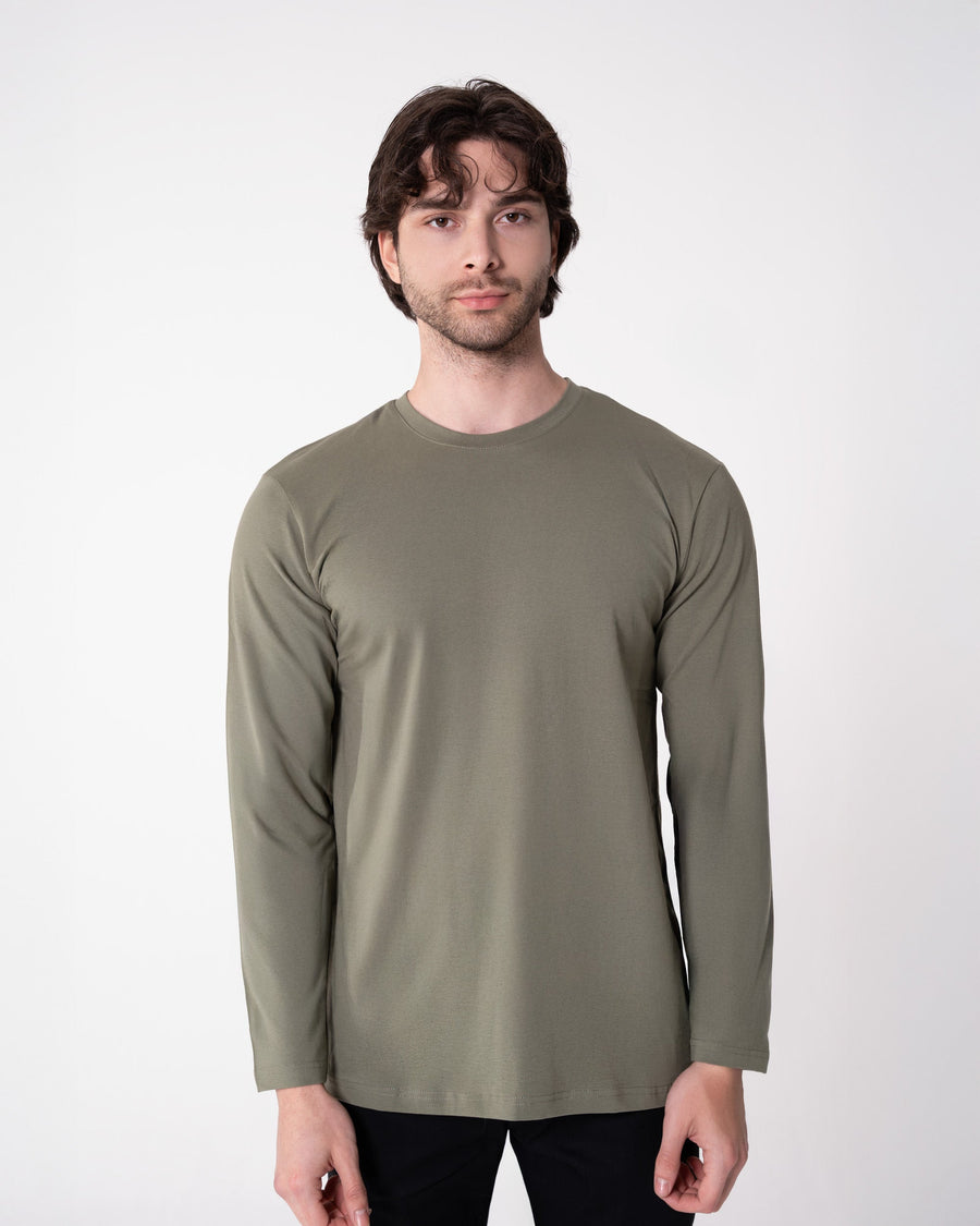 Olive Long-Sleeve T-Shirt