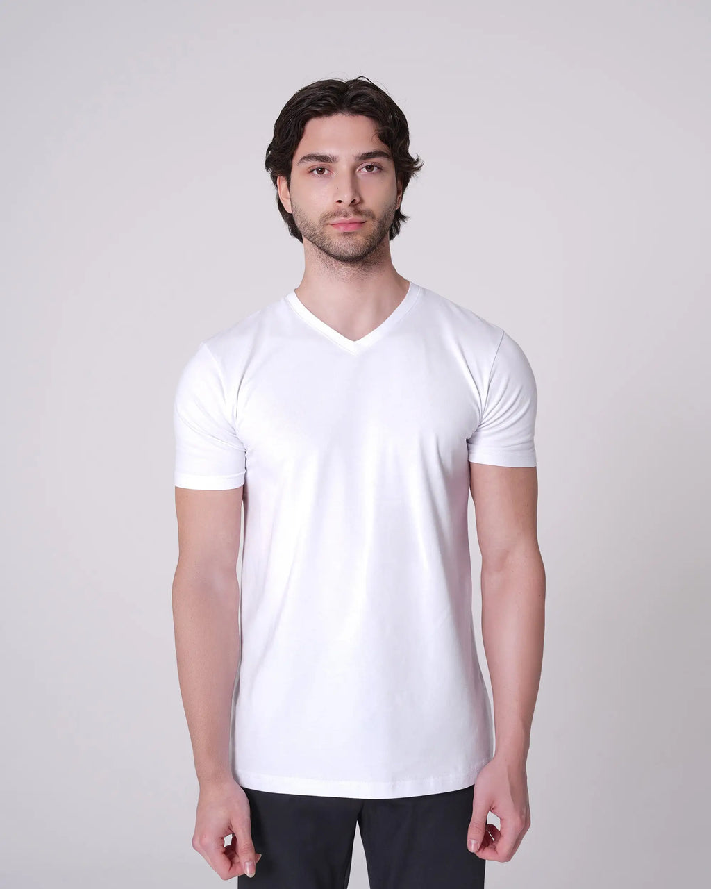 White V-Neck T-Shirt