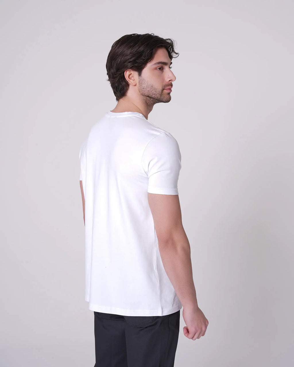 White V-Neck T-Shirt