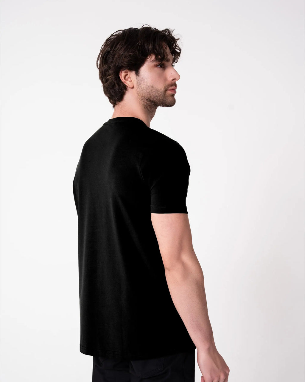 Black V-Neck T-Shirt