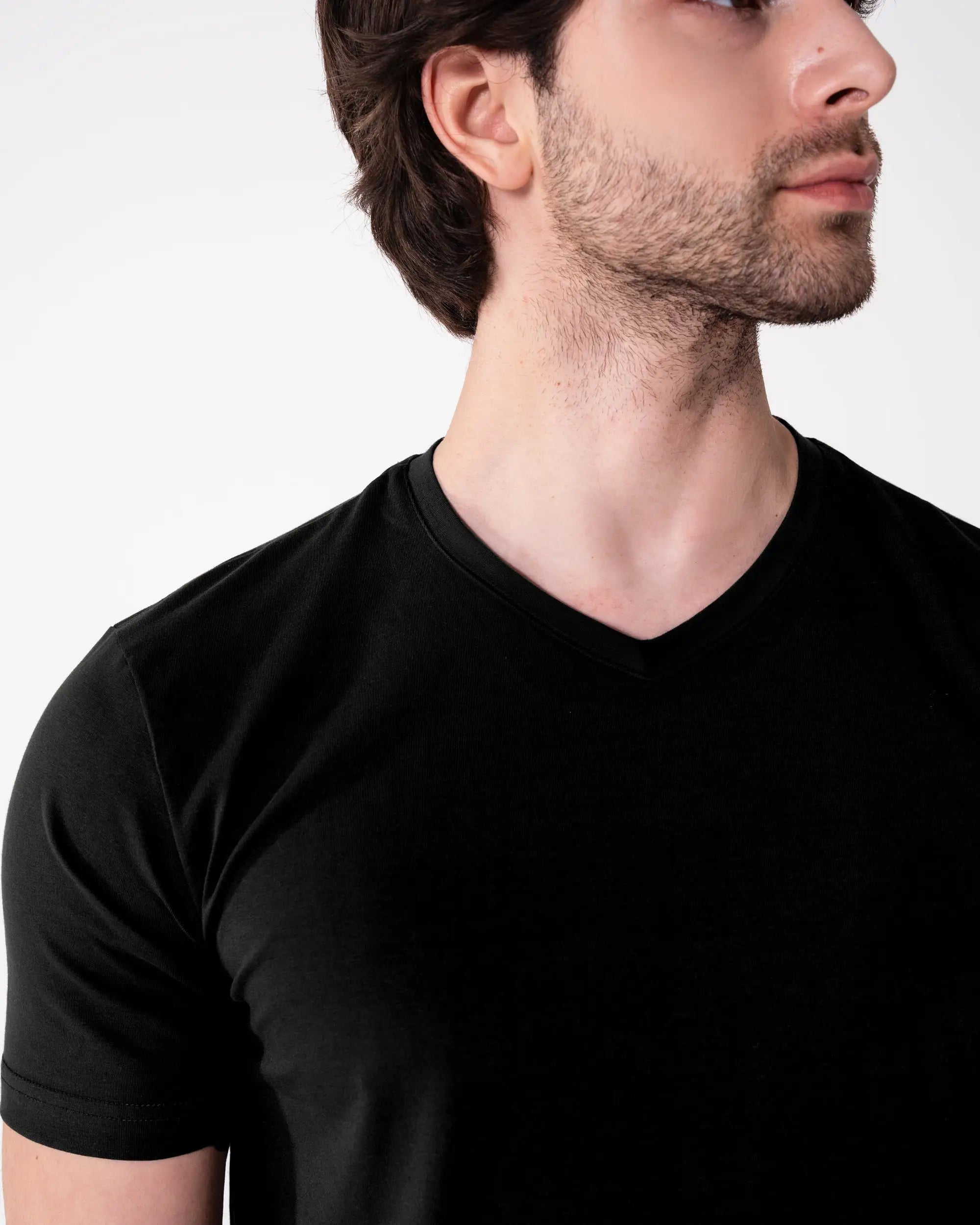 Black V-Neck T-Shirt