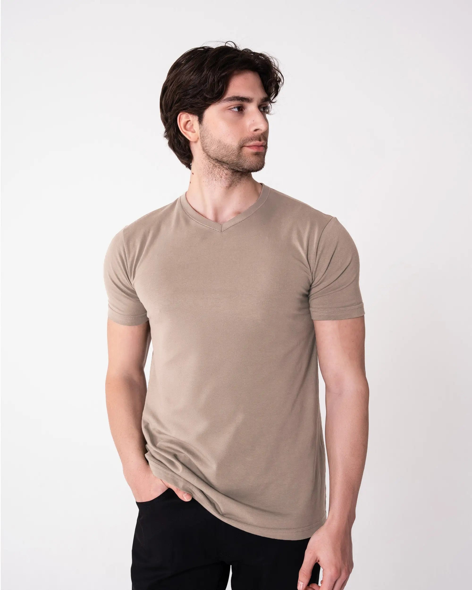 Stone V-Neck T-Shirt