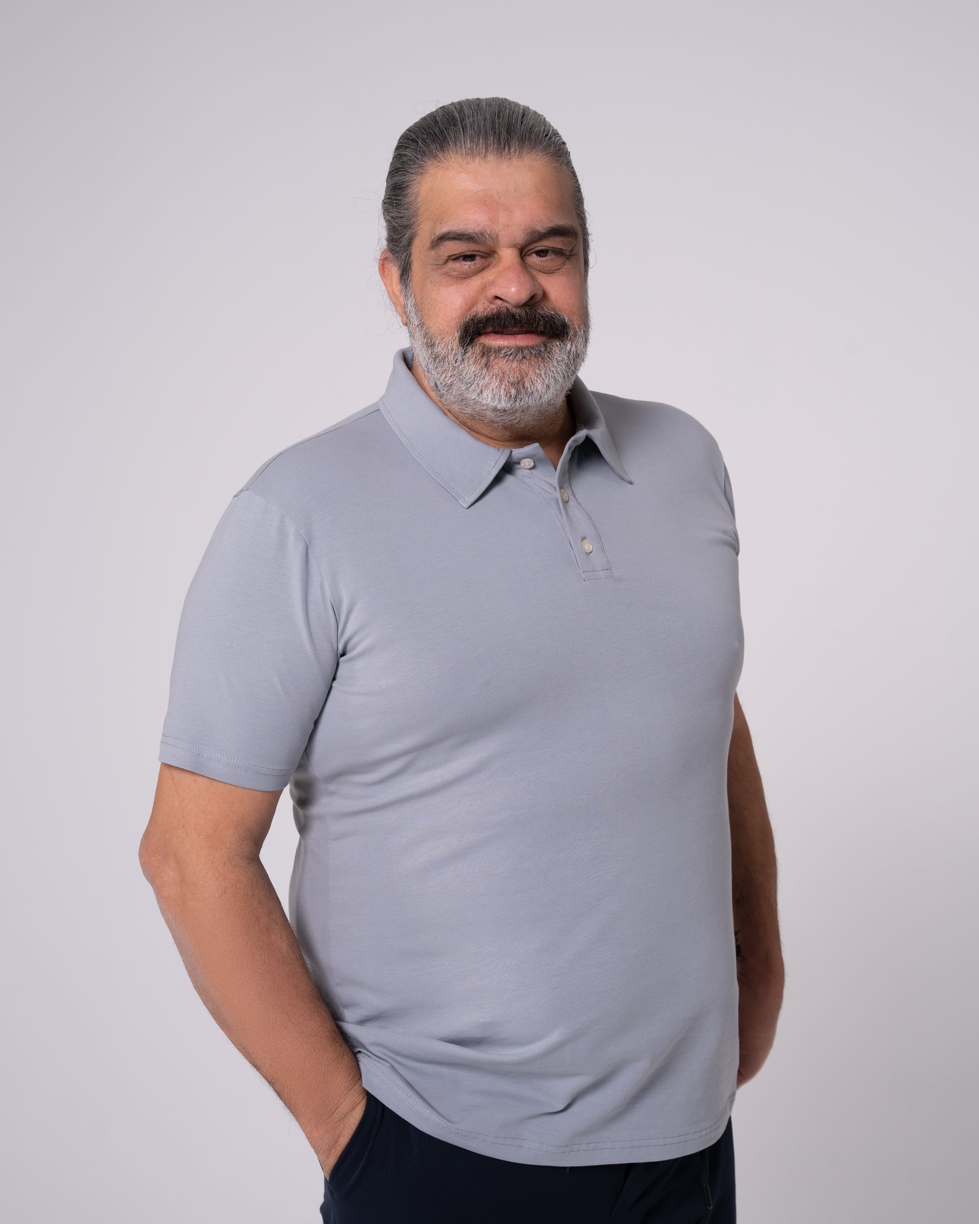 Gray Classic Polo