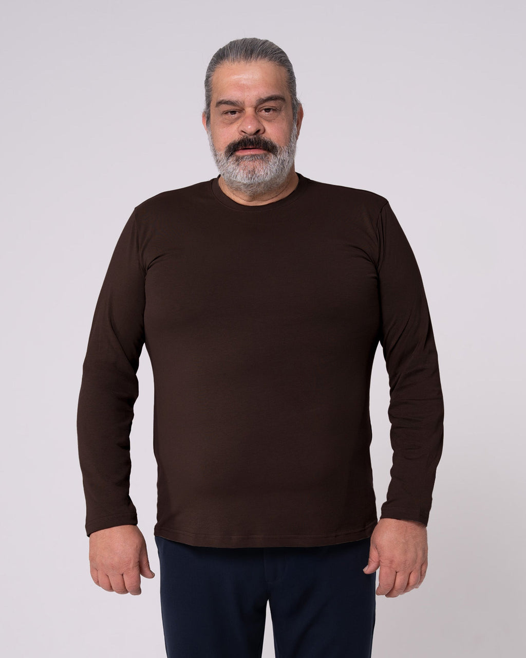 Brown Long-Sleeve T-Shirt