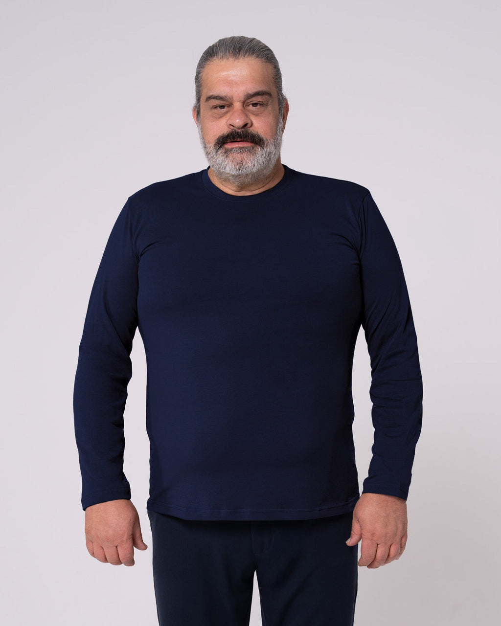 Navy Blue Long-Sleeve T-Shirt