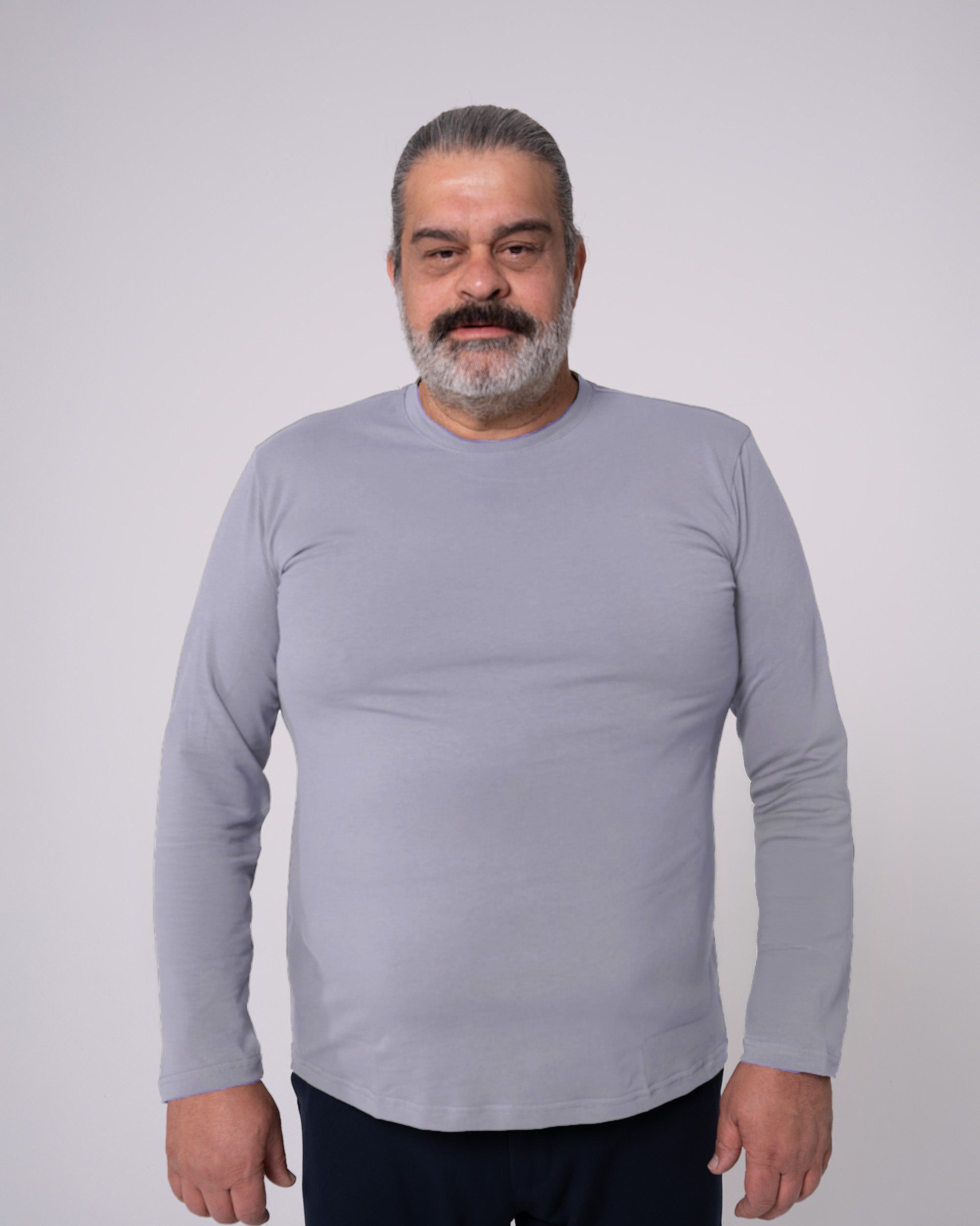 Gray Long-Sleeve T-Shirt