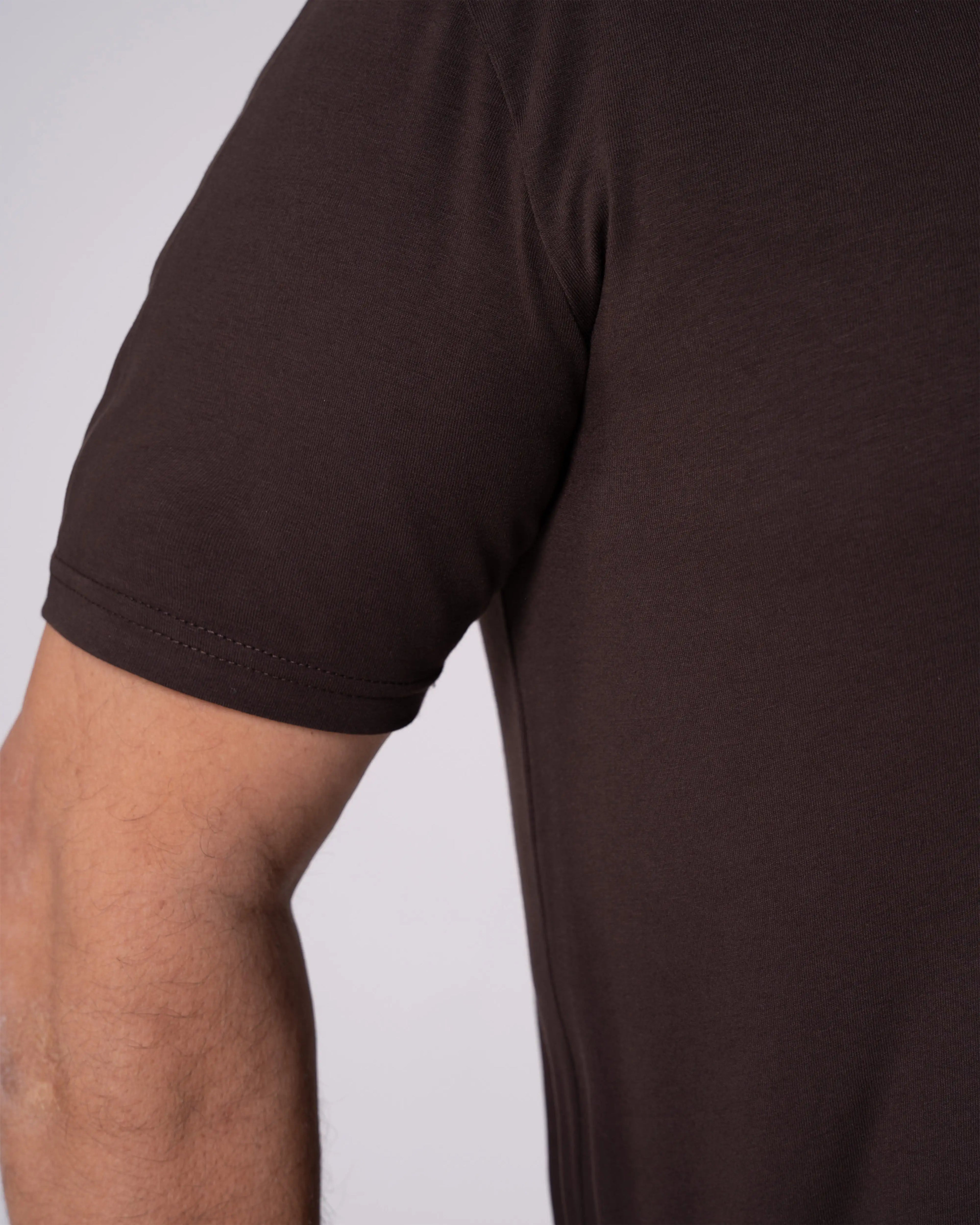 Brown V-Neck T-Shirt