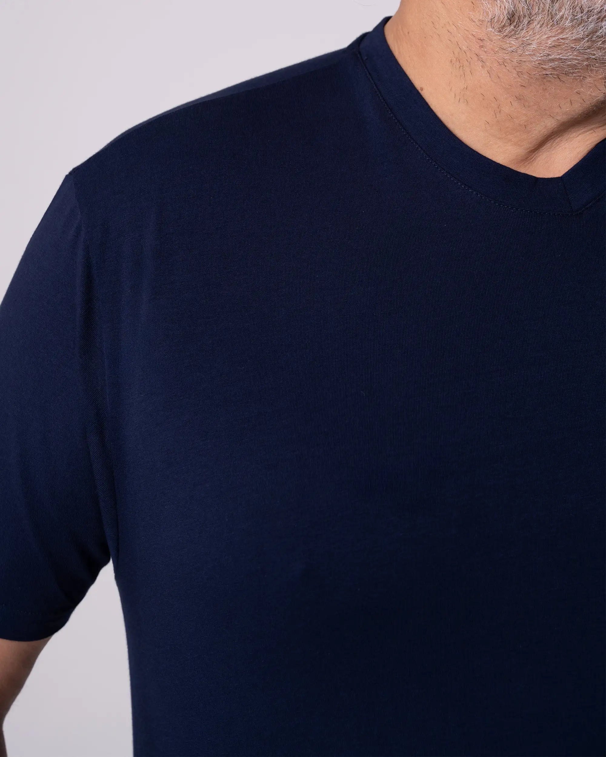 Navy Blue V-Neck T-Shirt