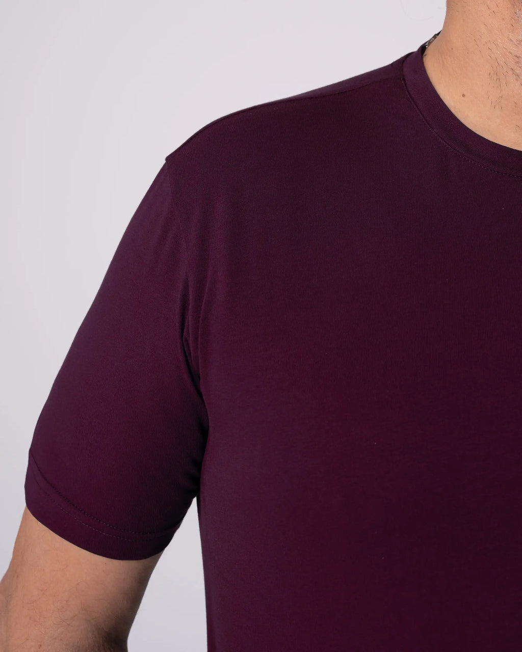 Burgundy V-Neck T-Shirt