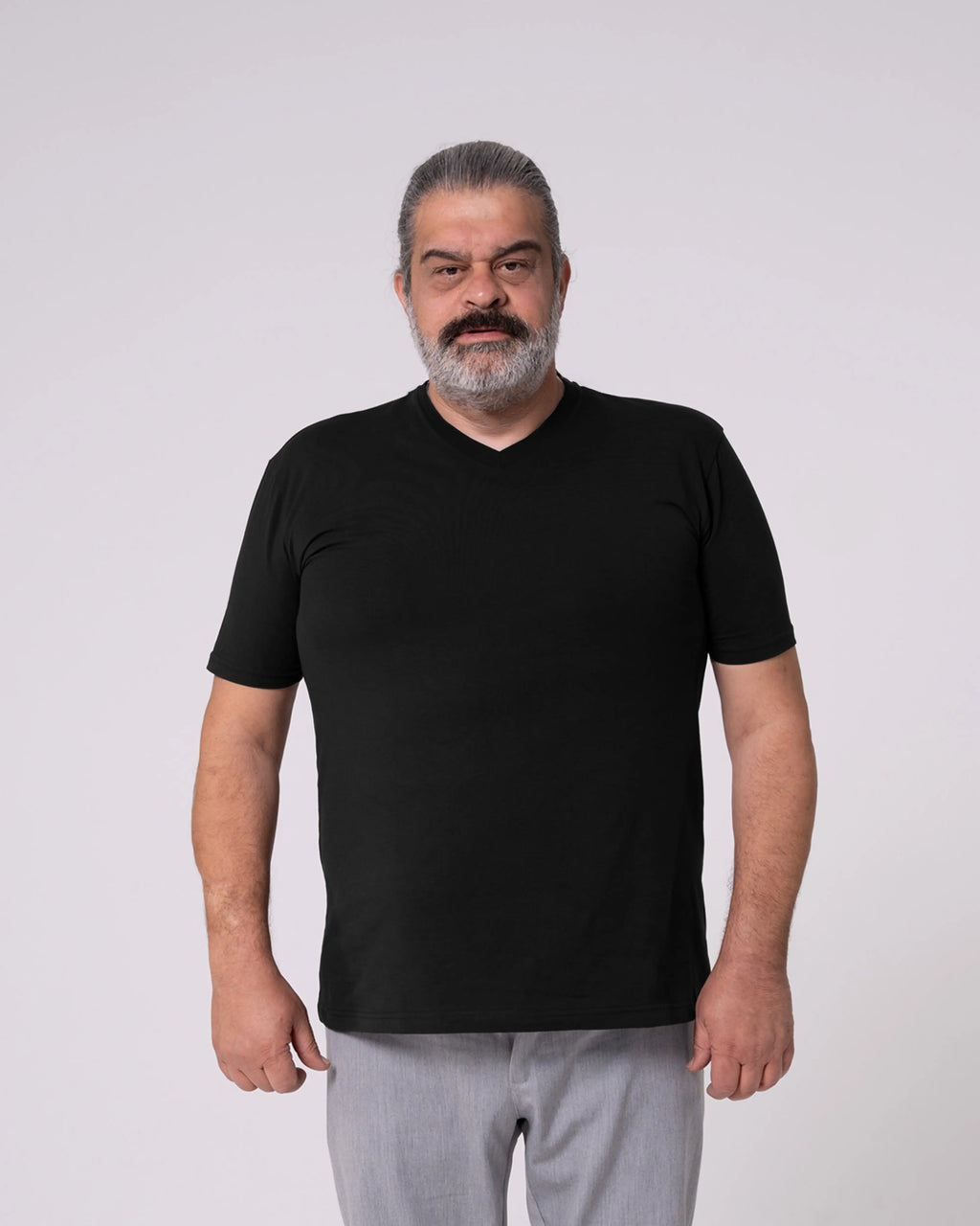 Black V-Neck T-Shirt