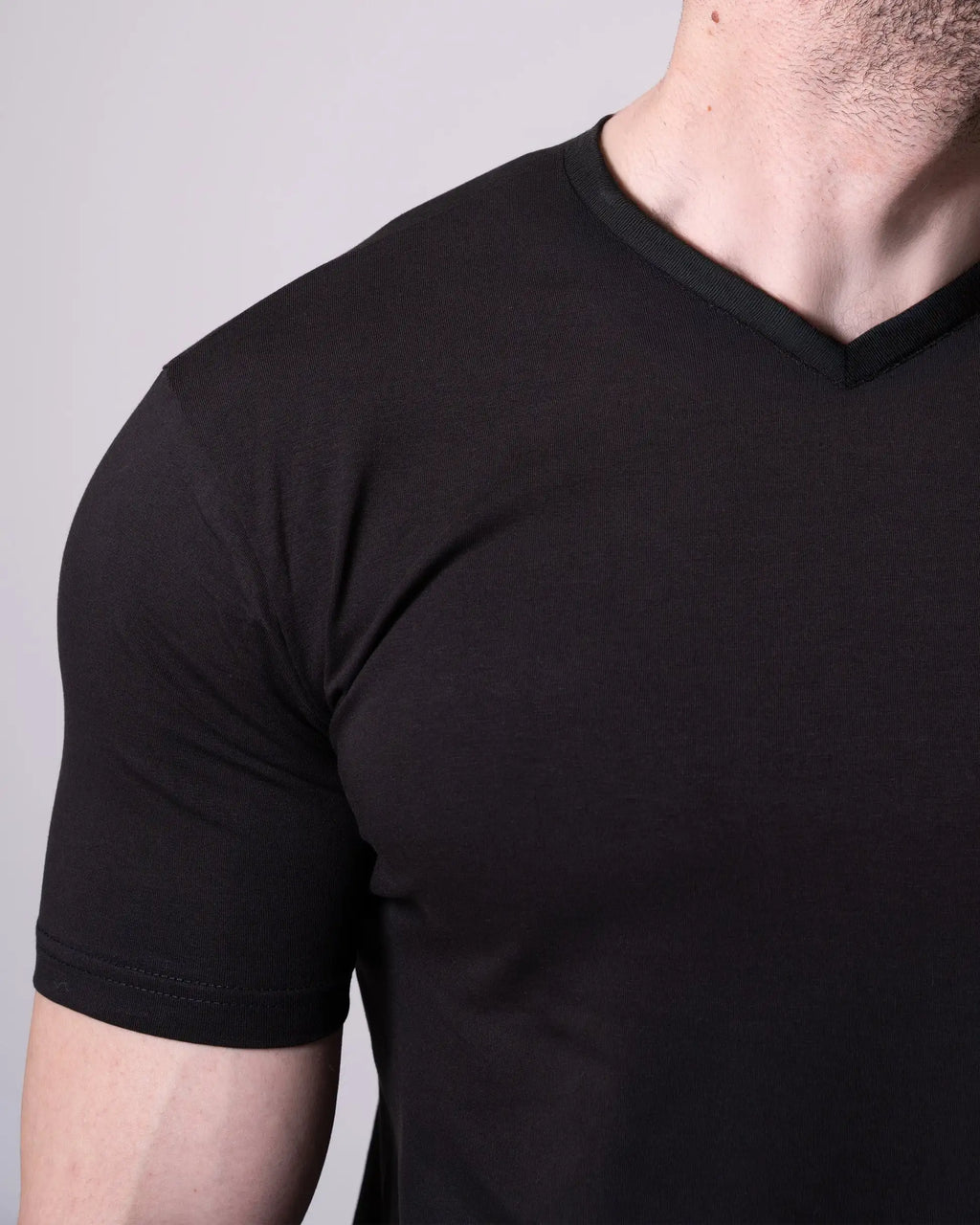Black V-Neck T-Shirt
