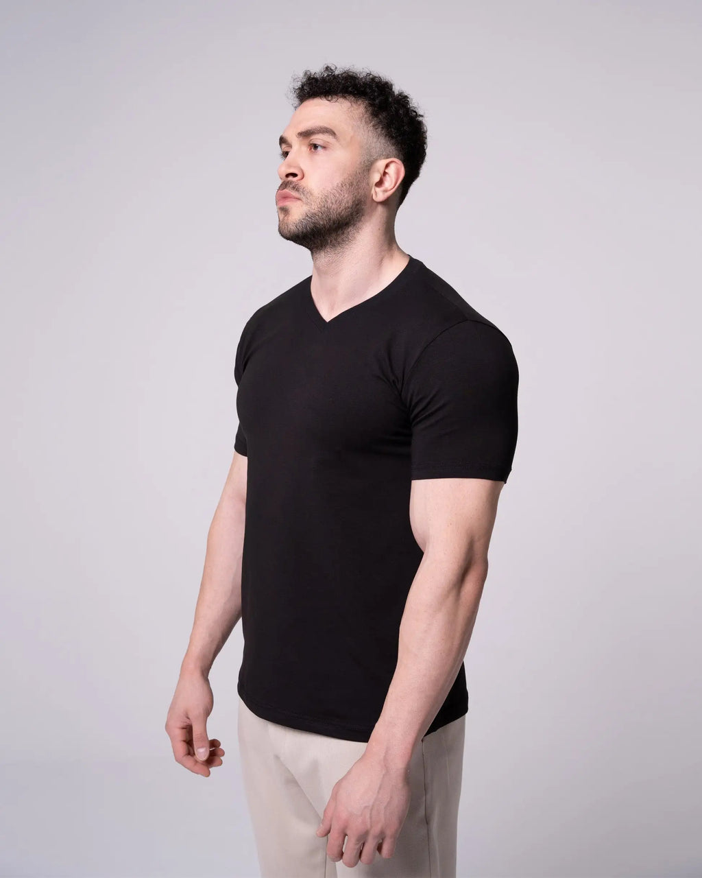 Black V-Neck T-Shirt